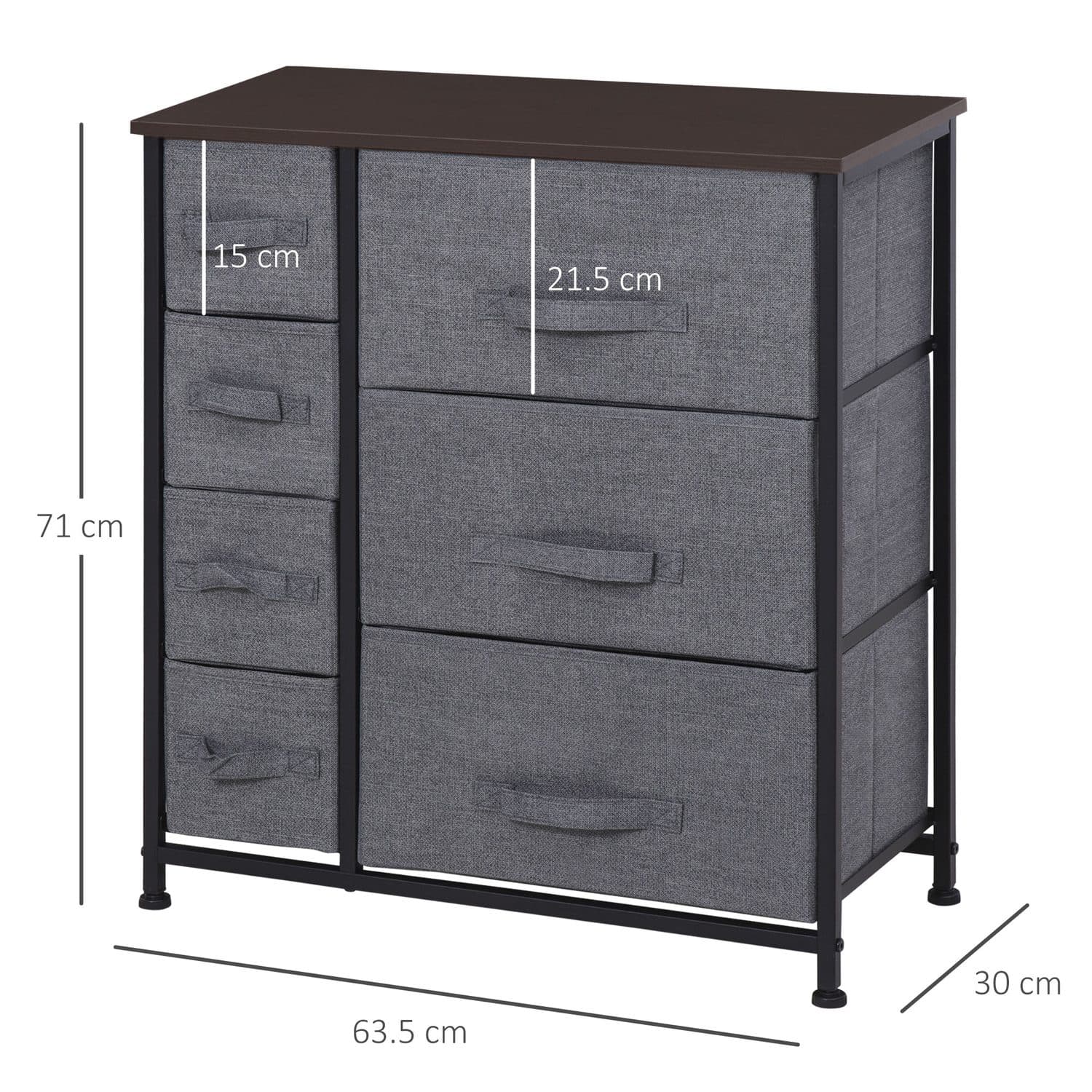 Clothes with a 7 Drawer Fabric Chest - image 2