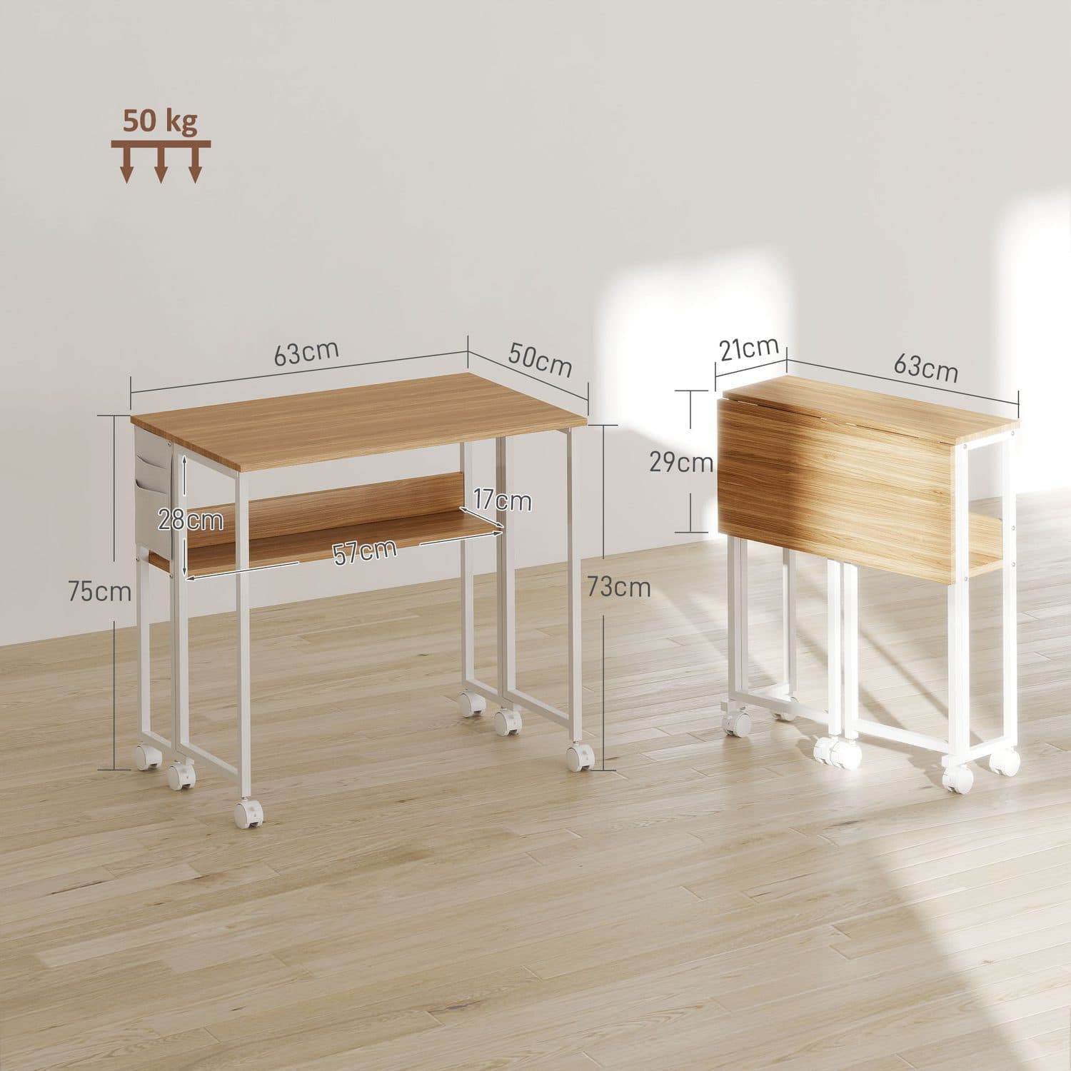 63cm Drop Leaf Writing Desk - image 1