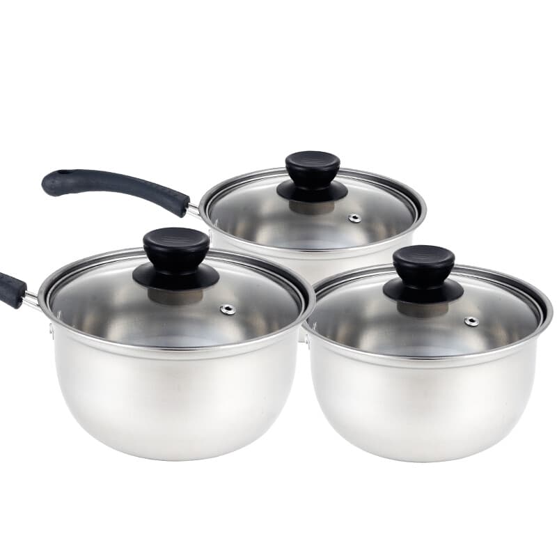 Three Stainless Steel Saucepans with Glass Lids for Every Hob - image 6