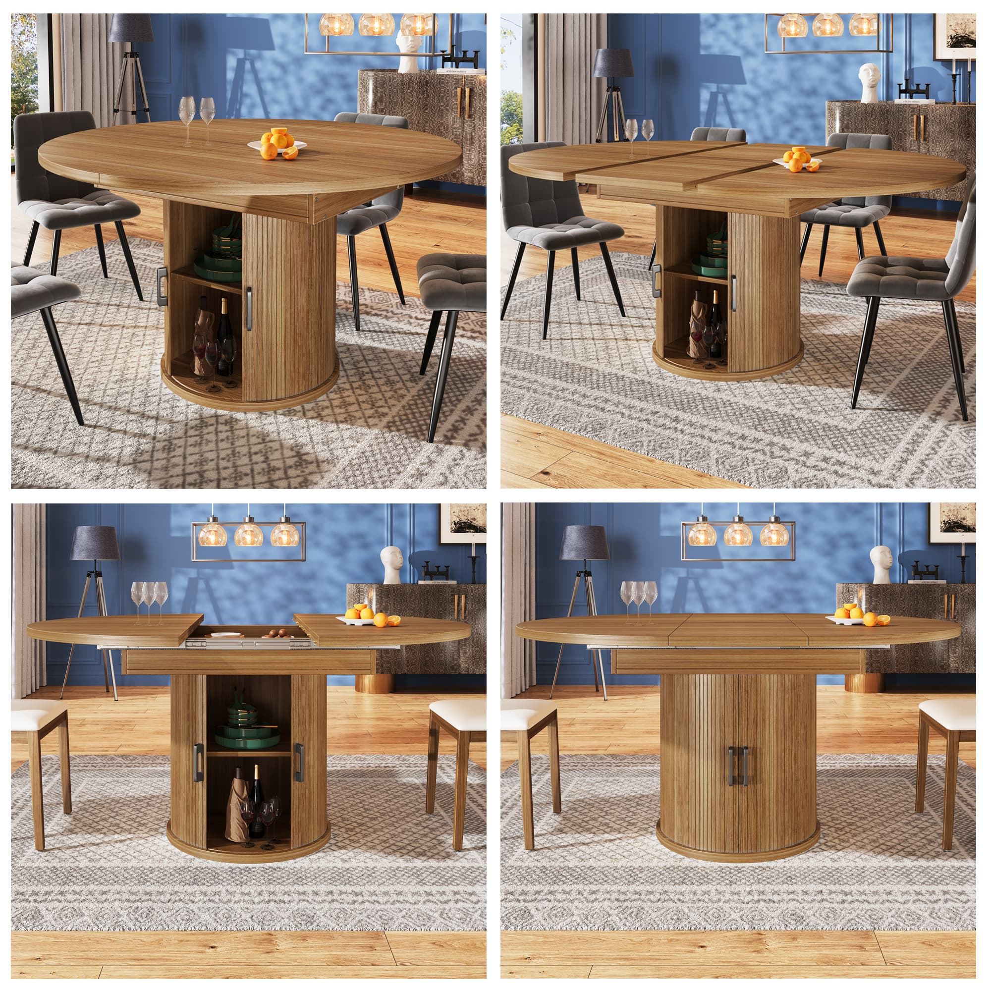 Extendable Walnut Dining Table