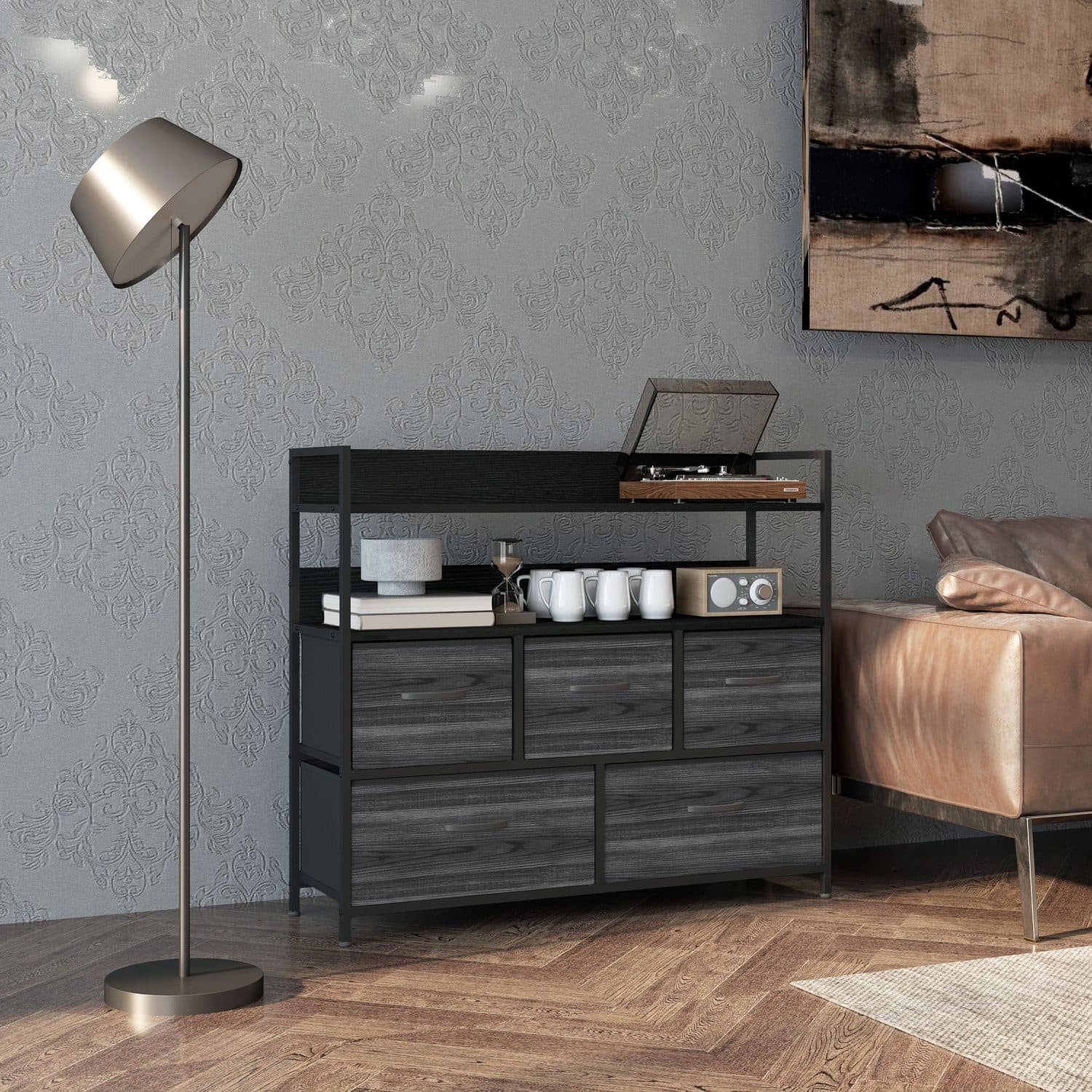 Rustic 5-Drawer Chest - image 1
