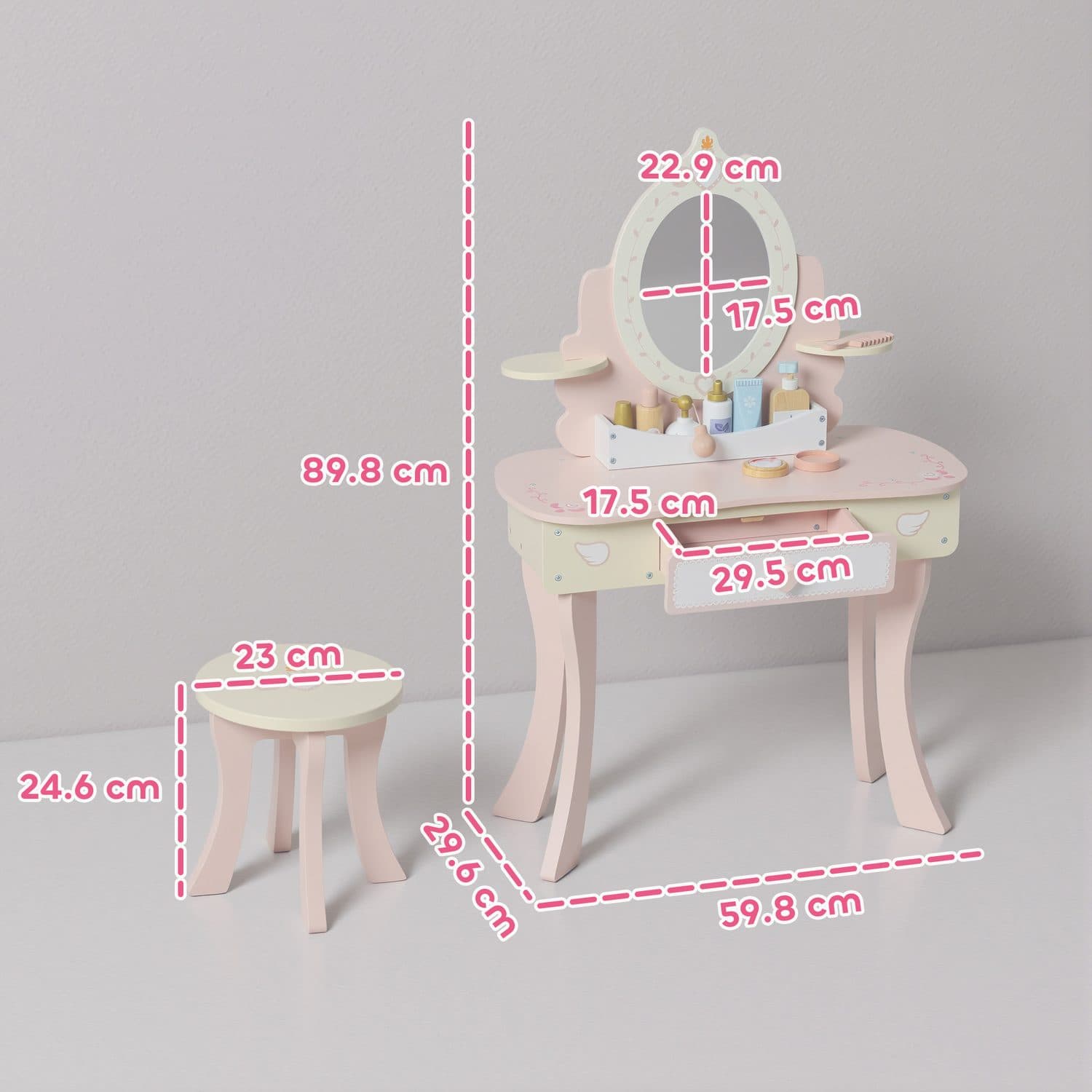 Pink 2-in-1 Vanity Set - image 1