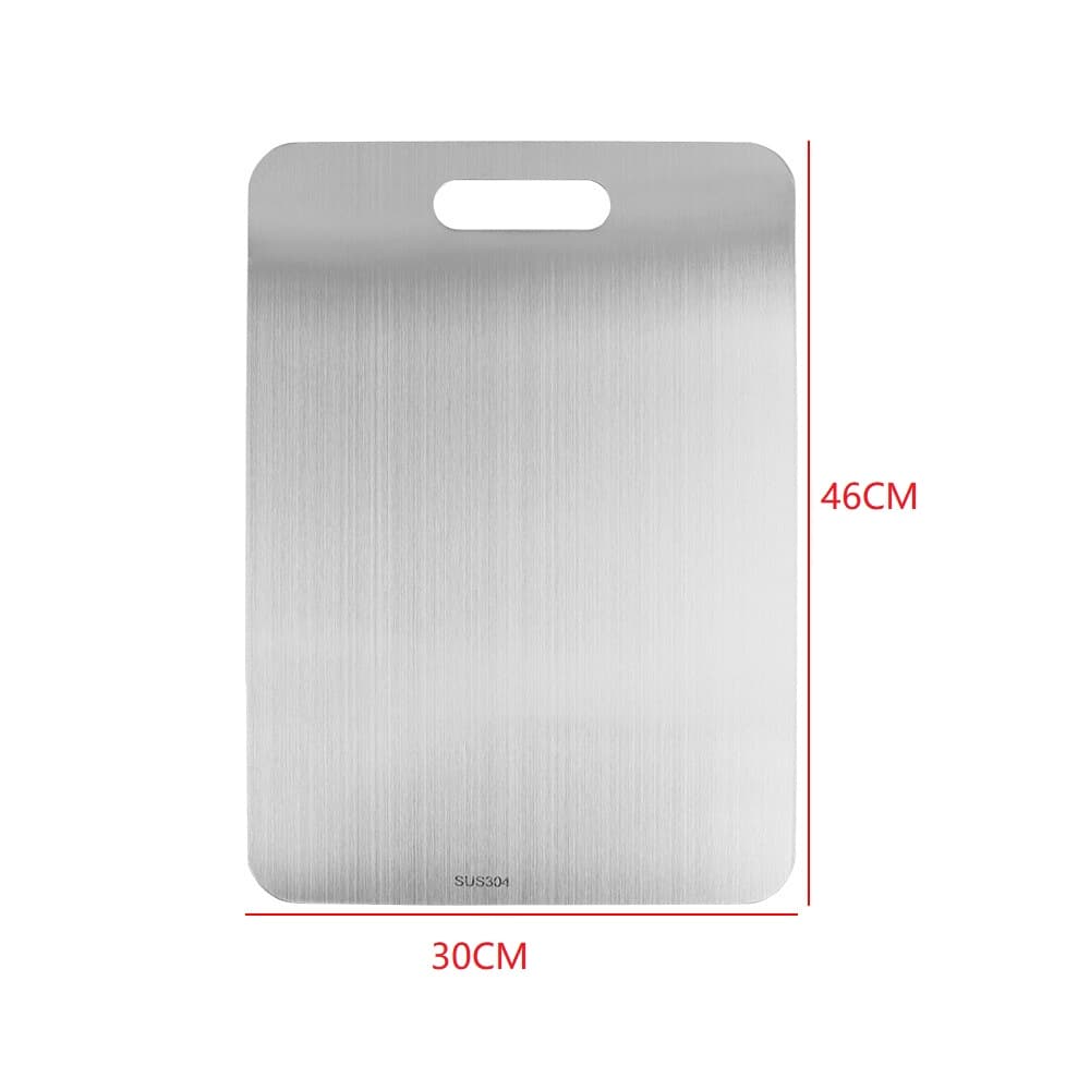 Large Stainless Steel Chopping Board for Kitchen Prep - 30x46cm Extra Large