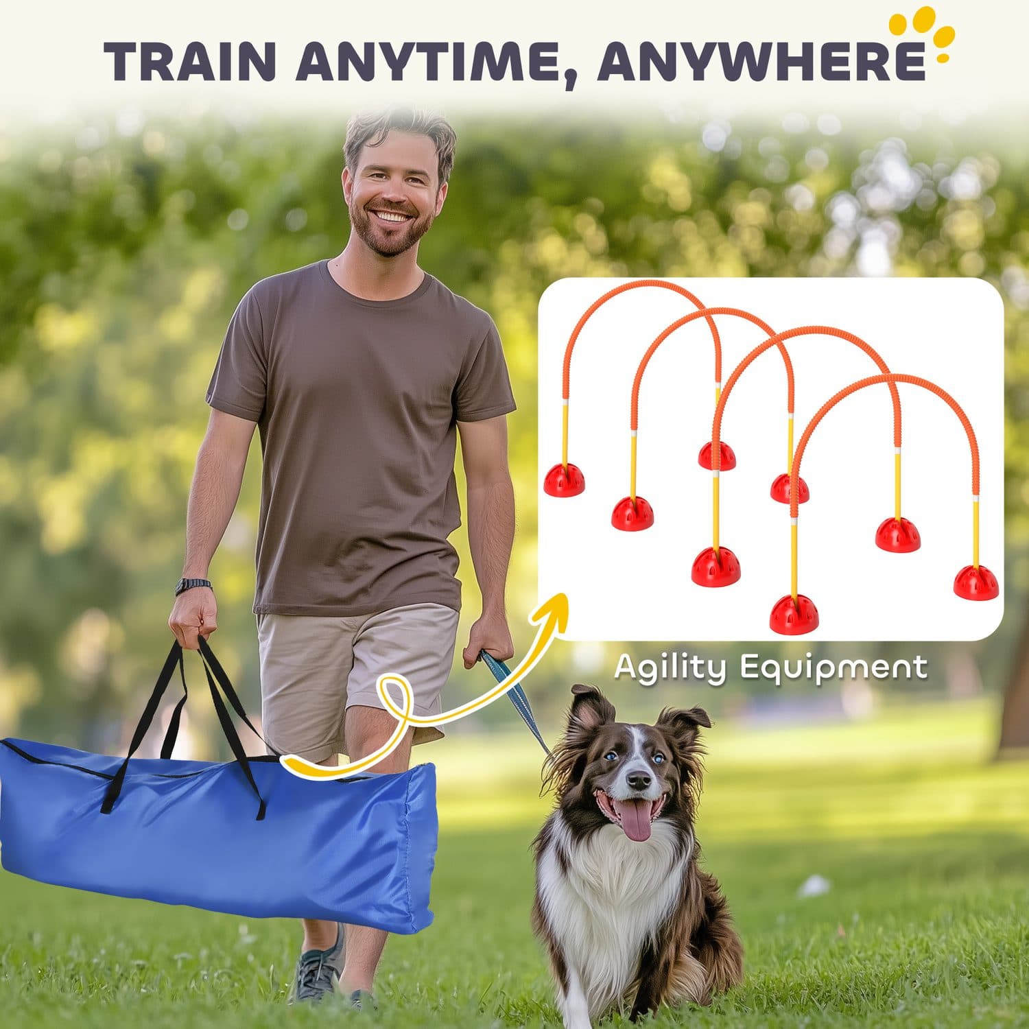 PawHut 4-Piece Dog Agility Training Set - image 5