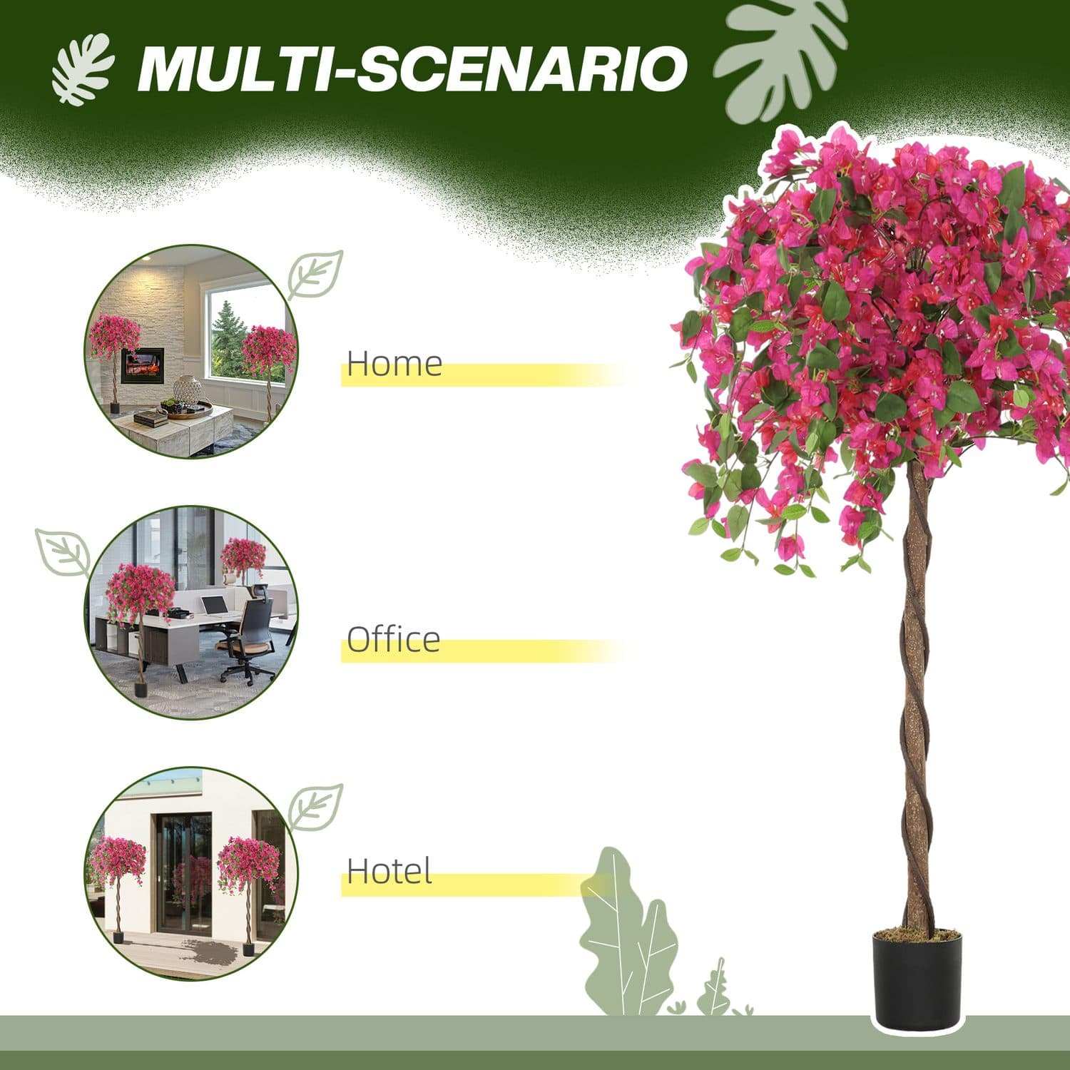 120cm Artificial Red Murraya Plants - image 3