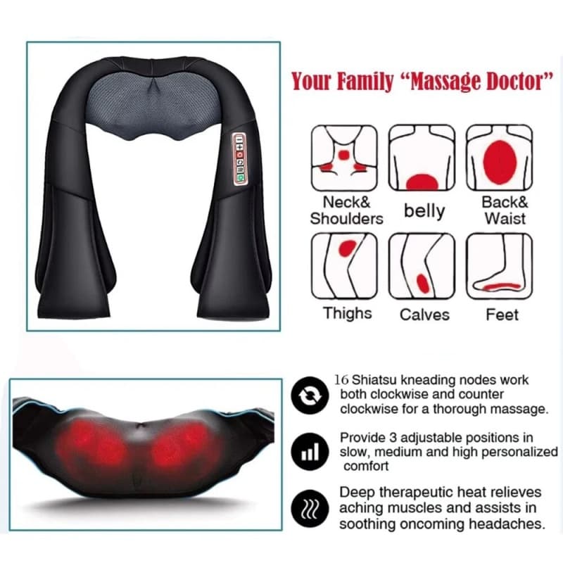 Heated Neck & Shoulder Massage Shawl - image 3