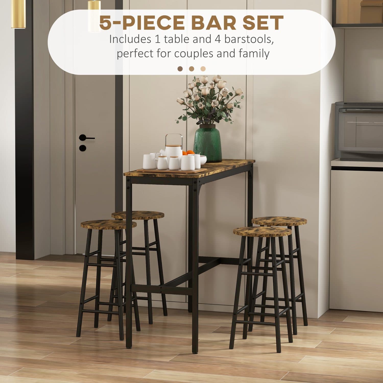 5-Piece Industrial Bar Set - image 5