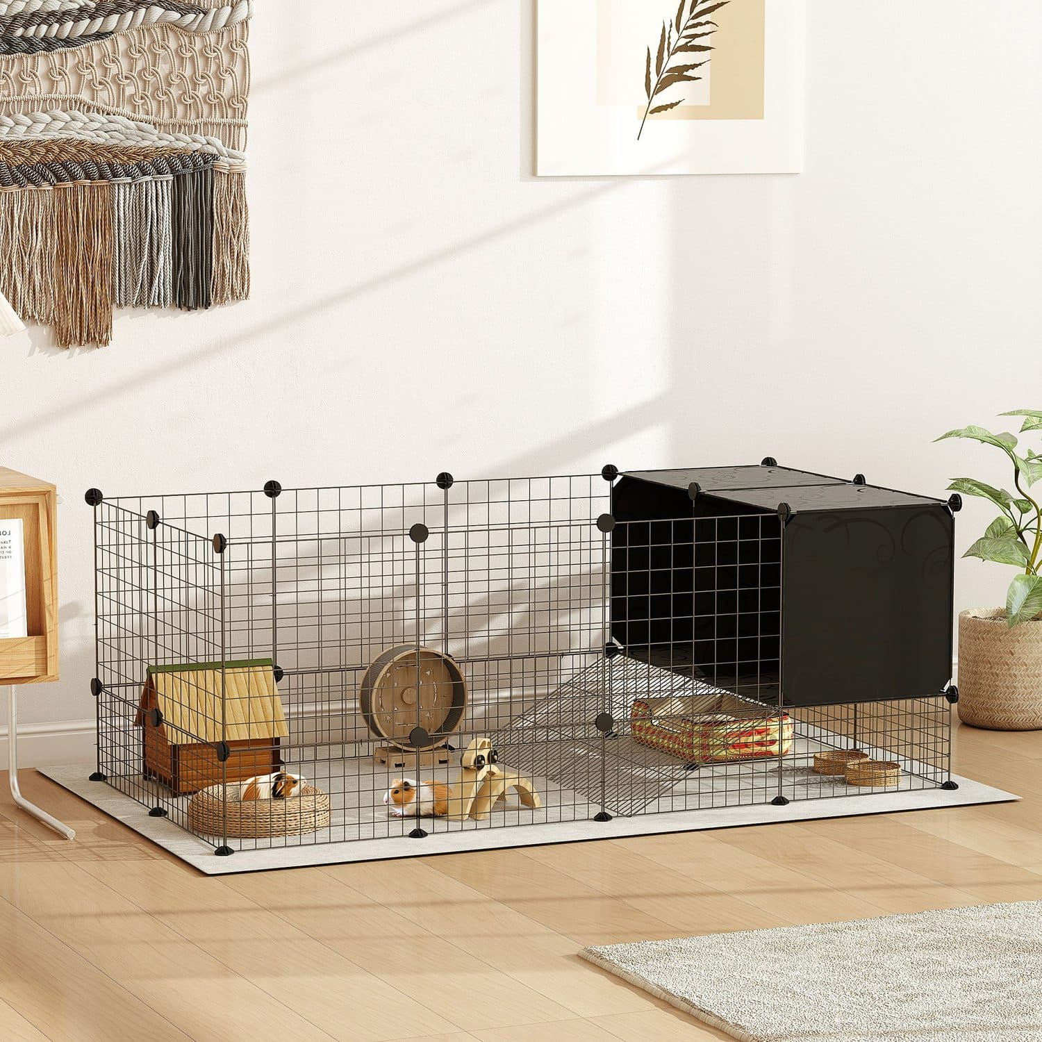 Spacious Modular Wire Cage for Guinea Pigs and Small Pets - image 2