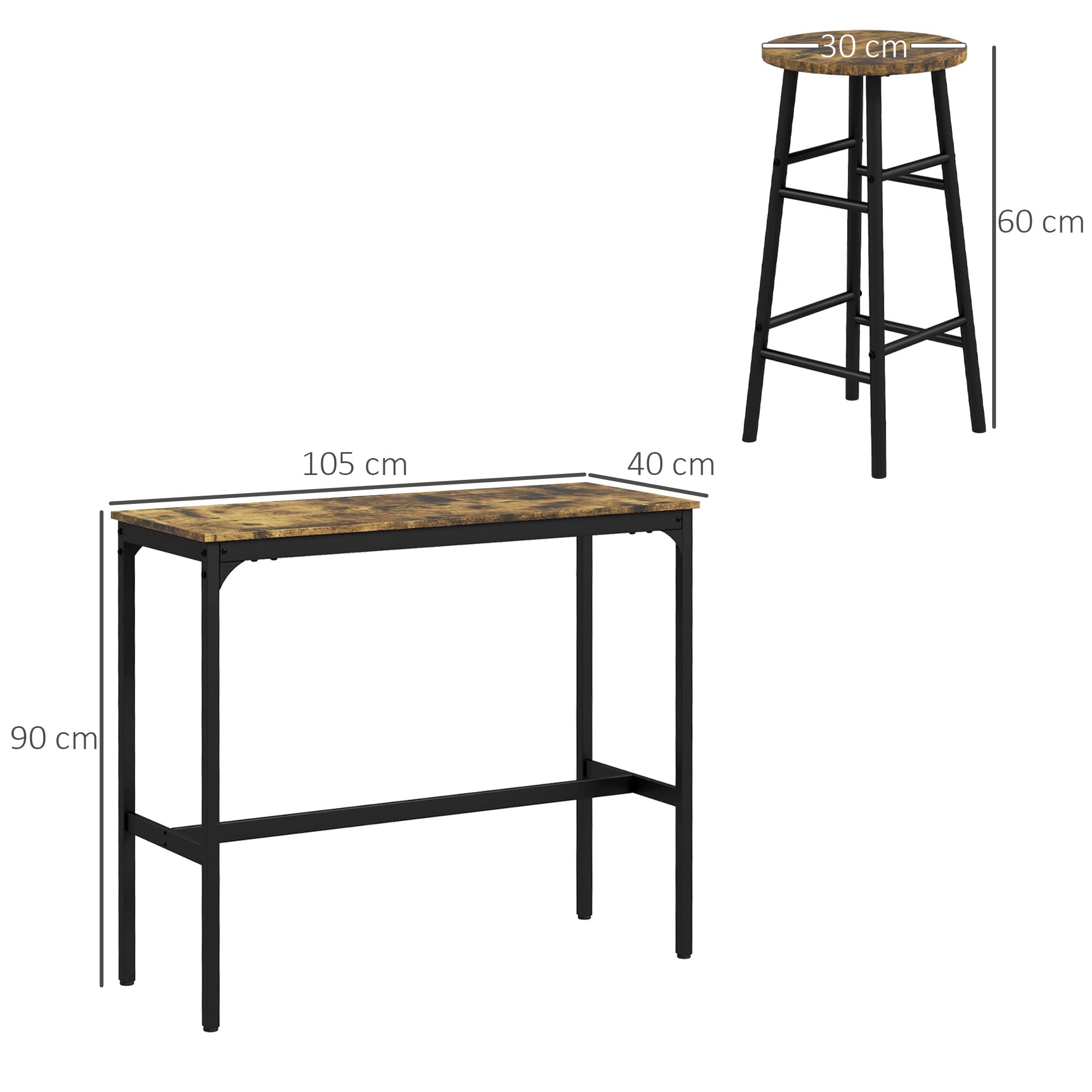 5-Piece Industrial Bar Set - image 4