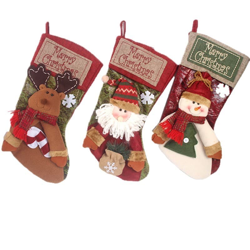 Large Christmas Stockings for a Festive Mantel - image 7