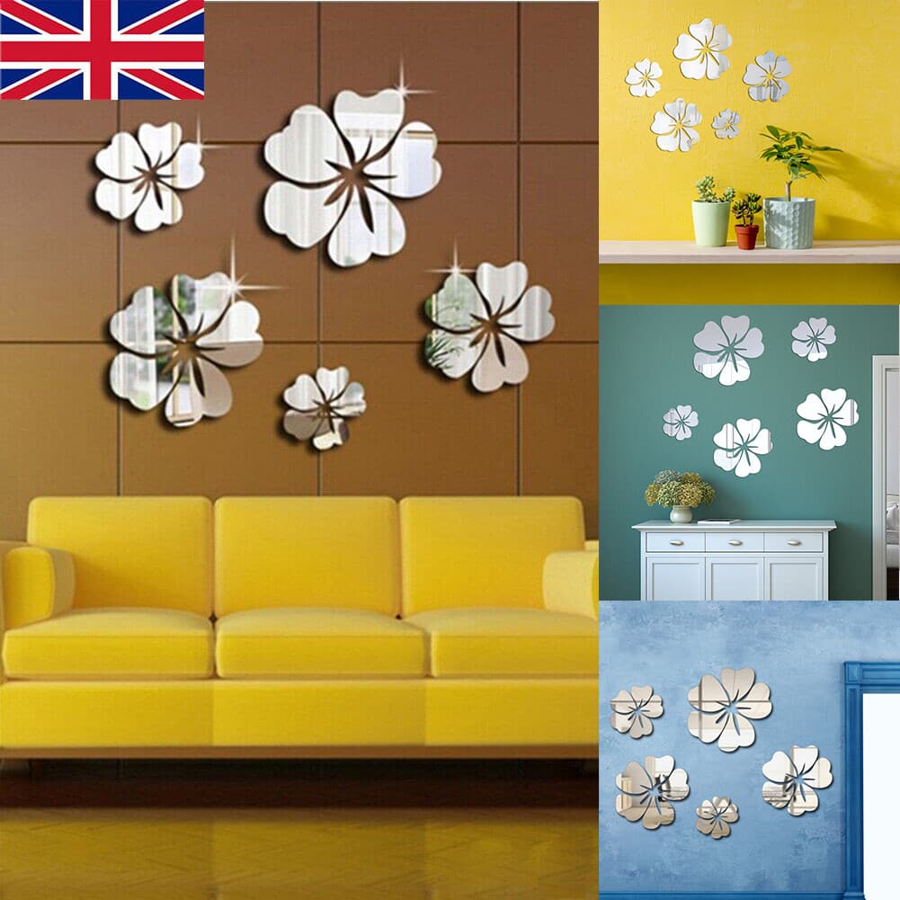 Reflective Flower Wall Stickers for Bright Decor - image 3
