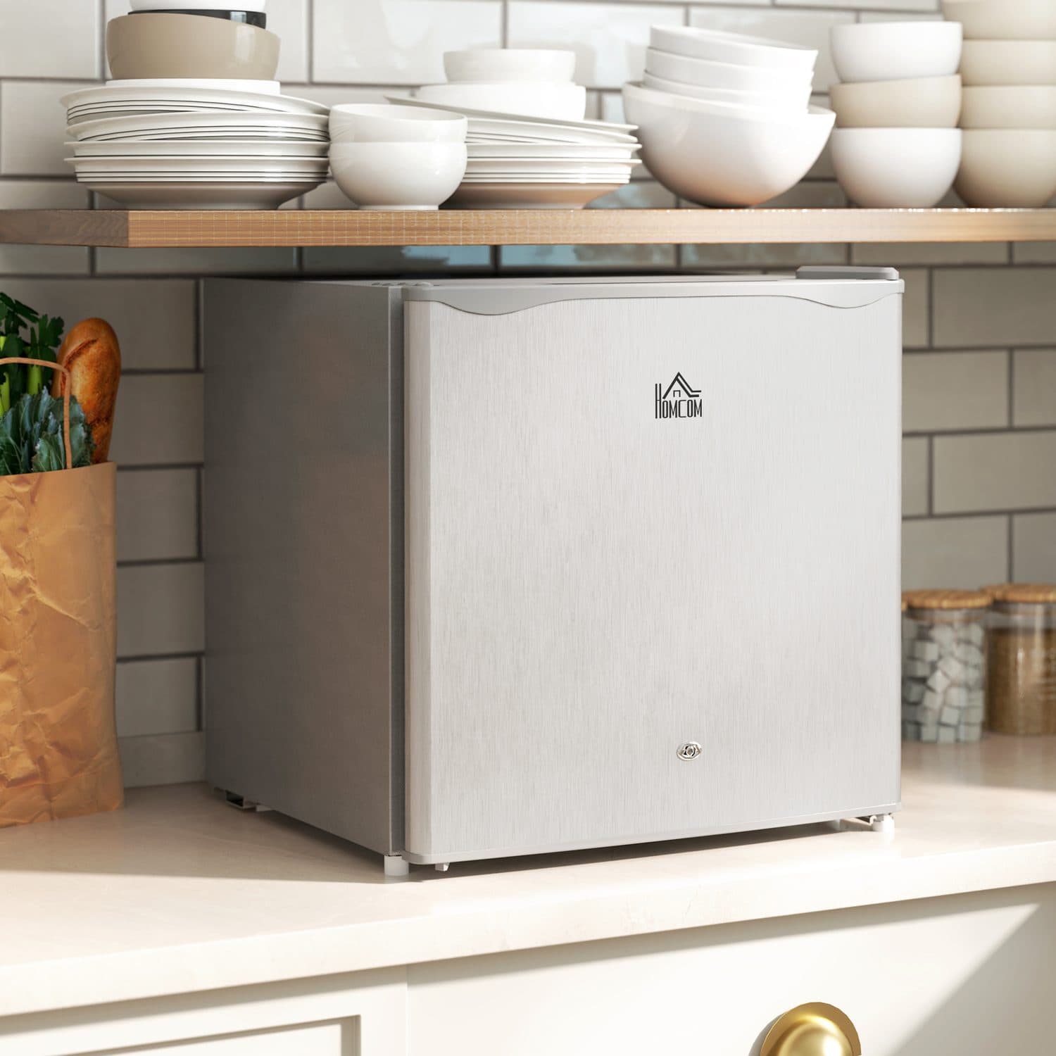 Lockable 46 Litre Countertop Fridge for Compact Rooms - image 1
