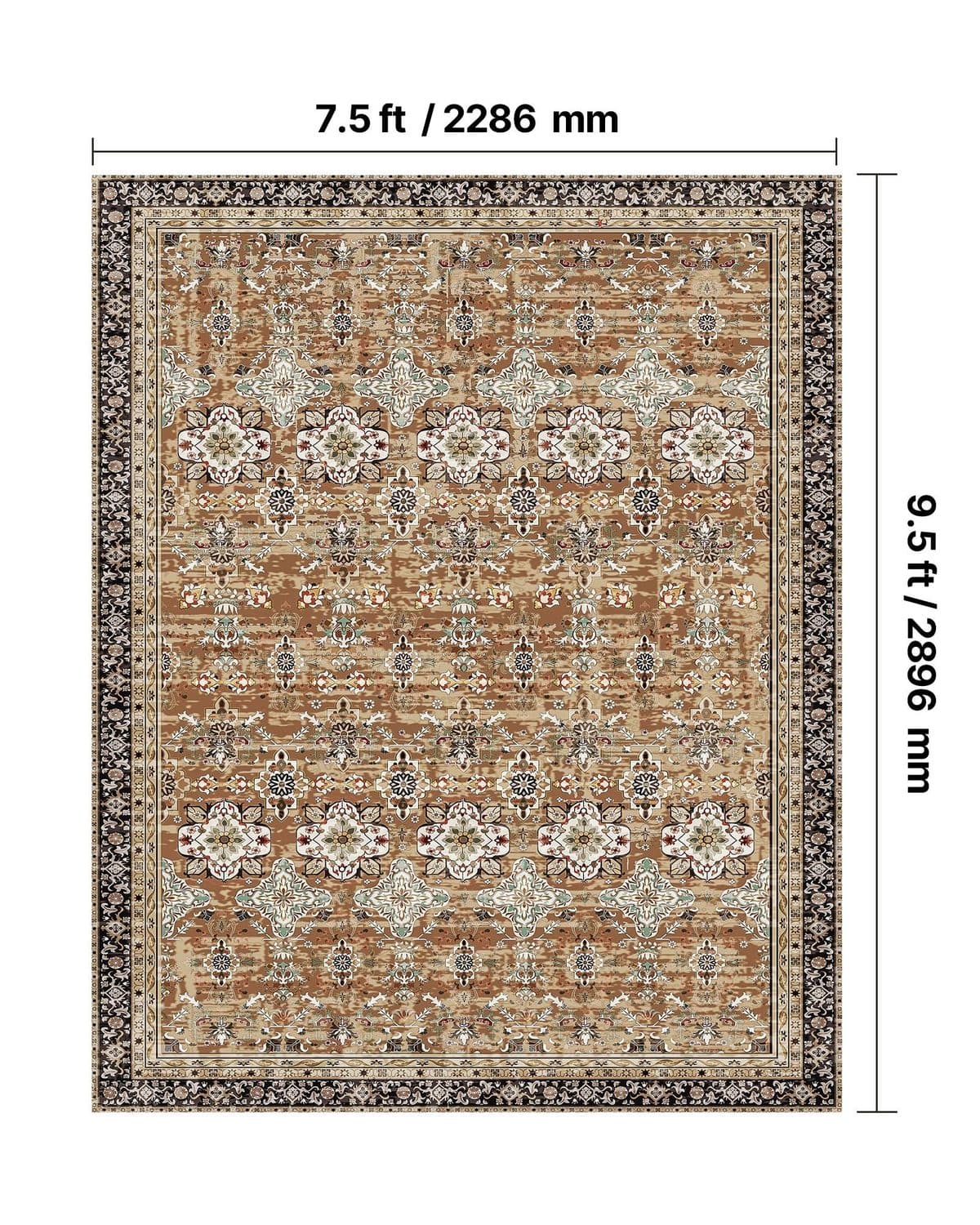 Washable Vintage Area Rug - image 3