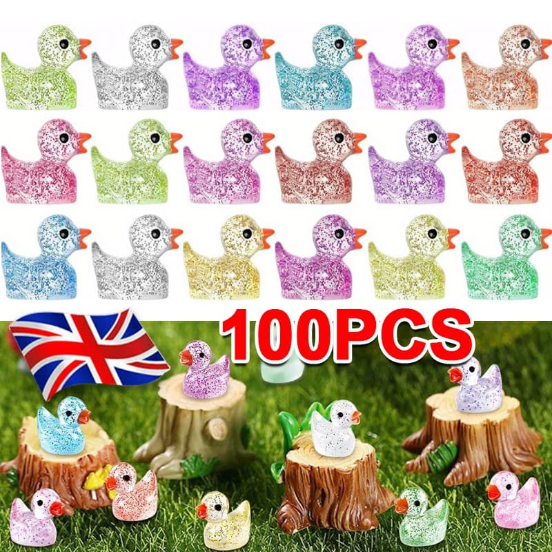 Tiny Glitter Ducks for Craft Displays and Decor - image 10