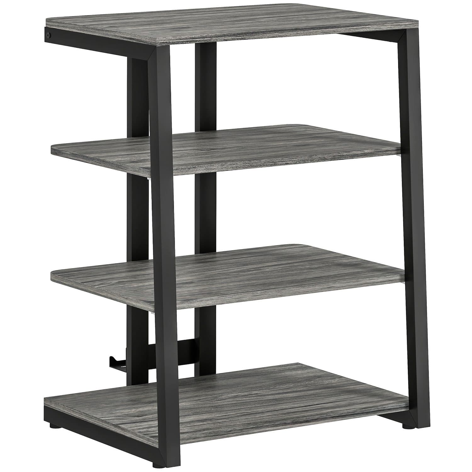 Keep your HiFi kit tidy with this 4-shelf media stand