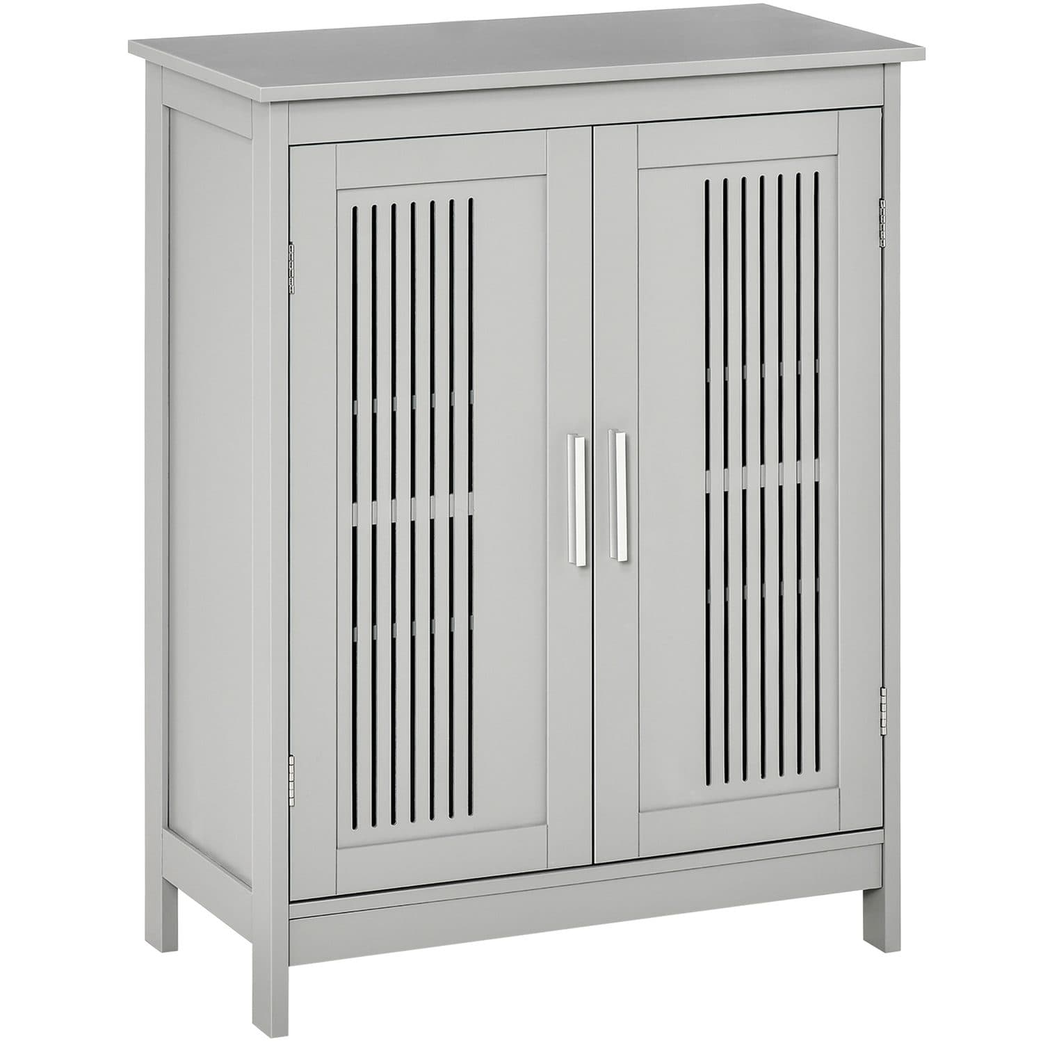 Double-Door Grey Bathroom Cabinet That Sits Well Anywhere - Grey