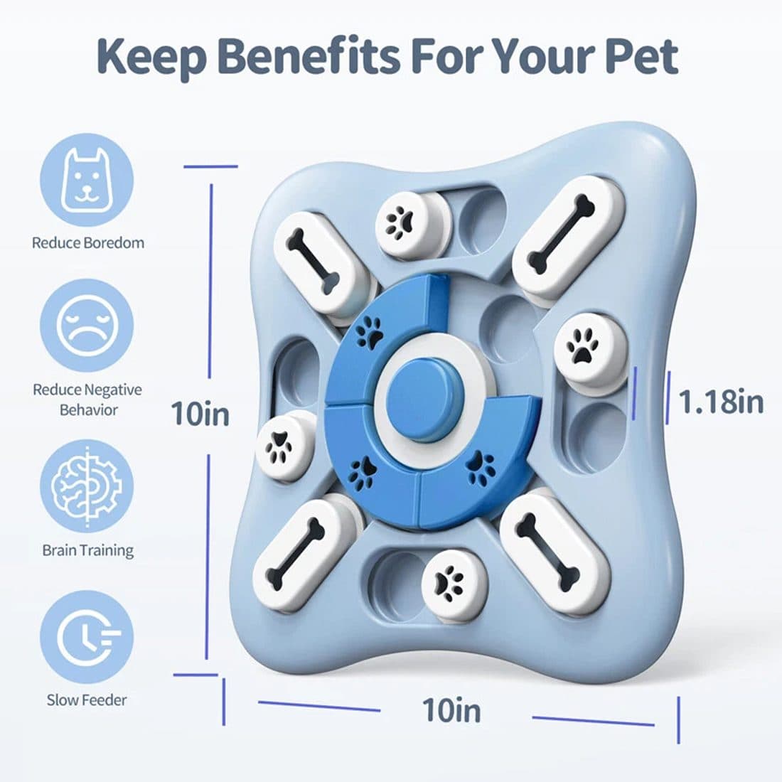 Dog Treat Puzzle Toy for Training and Slow Feeding - image 1