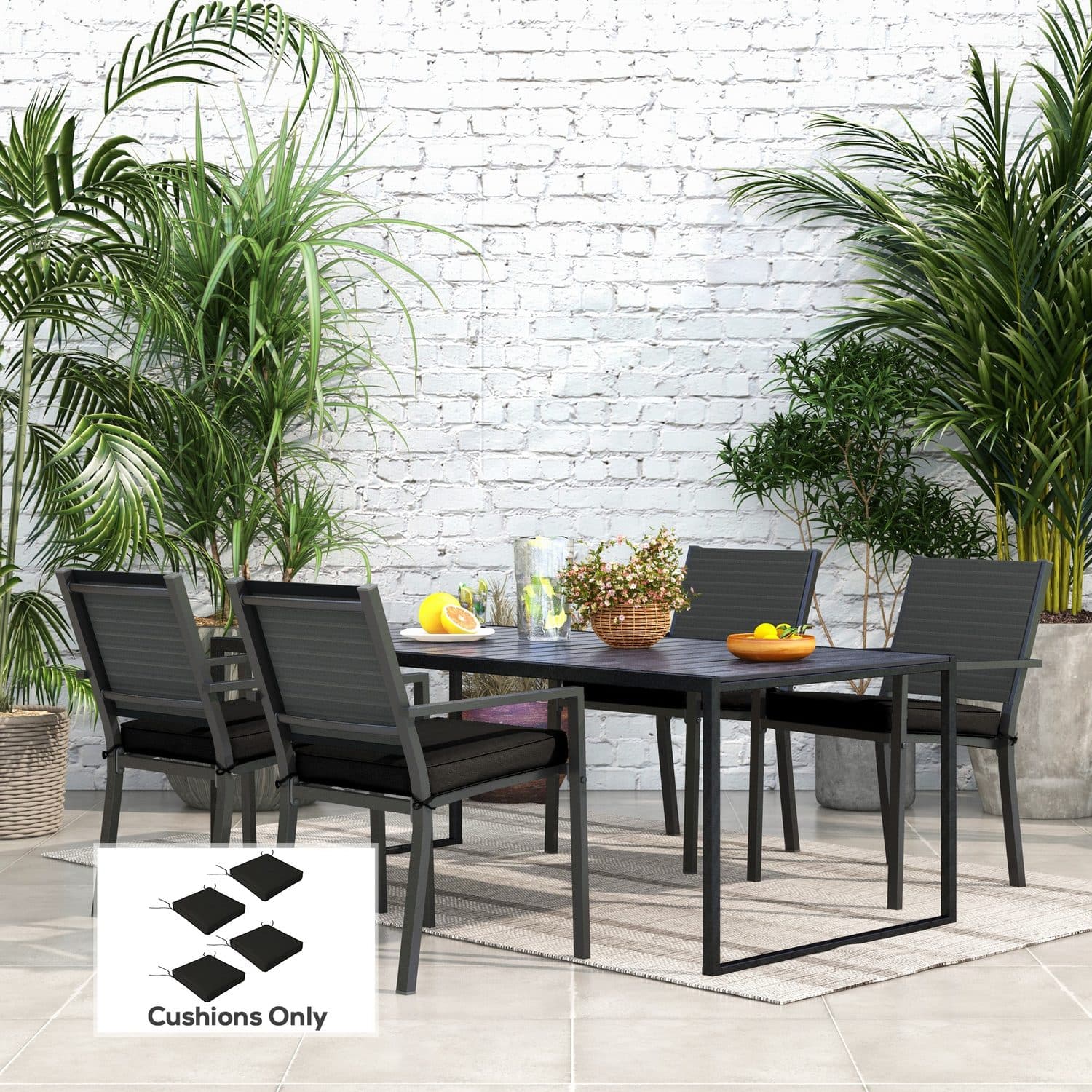 Black Chair Cushions - image 3