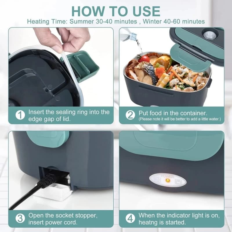 Electric Heated Lunch Box for Car and Home Use - image 7