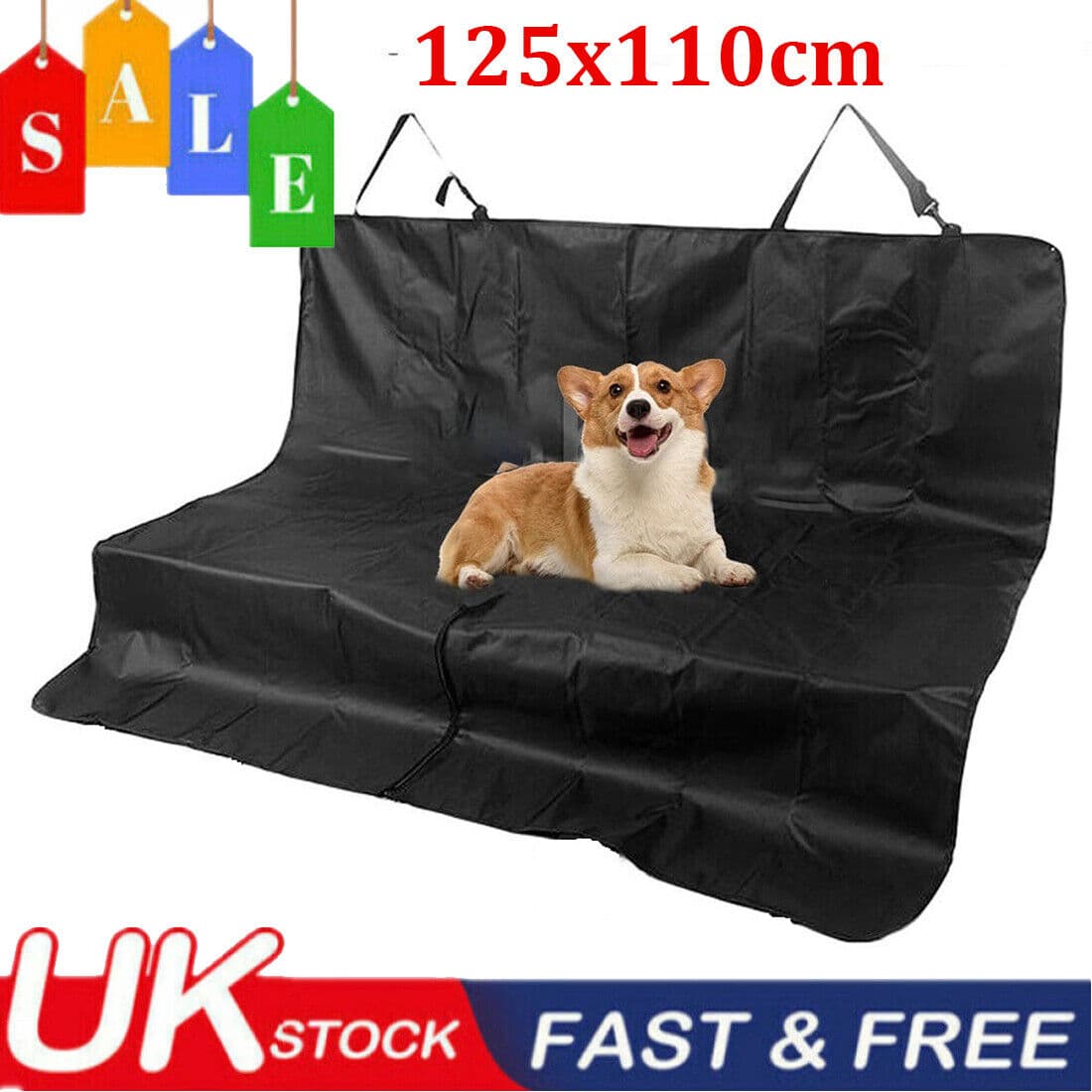 Non-Slip Waterproof Hammock Cover for Car Rear Seats