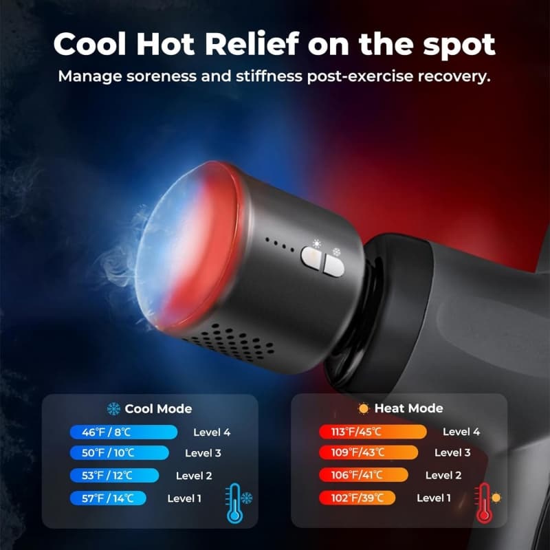 Mini Massage Gun with Heat and Cold - image 7