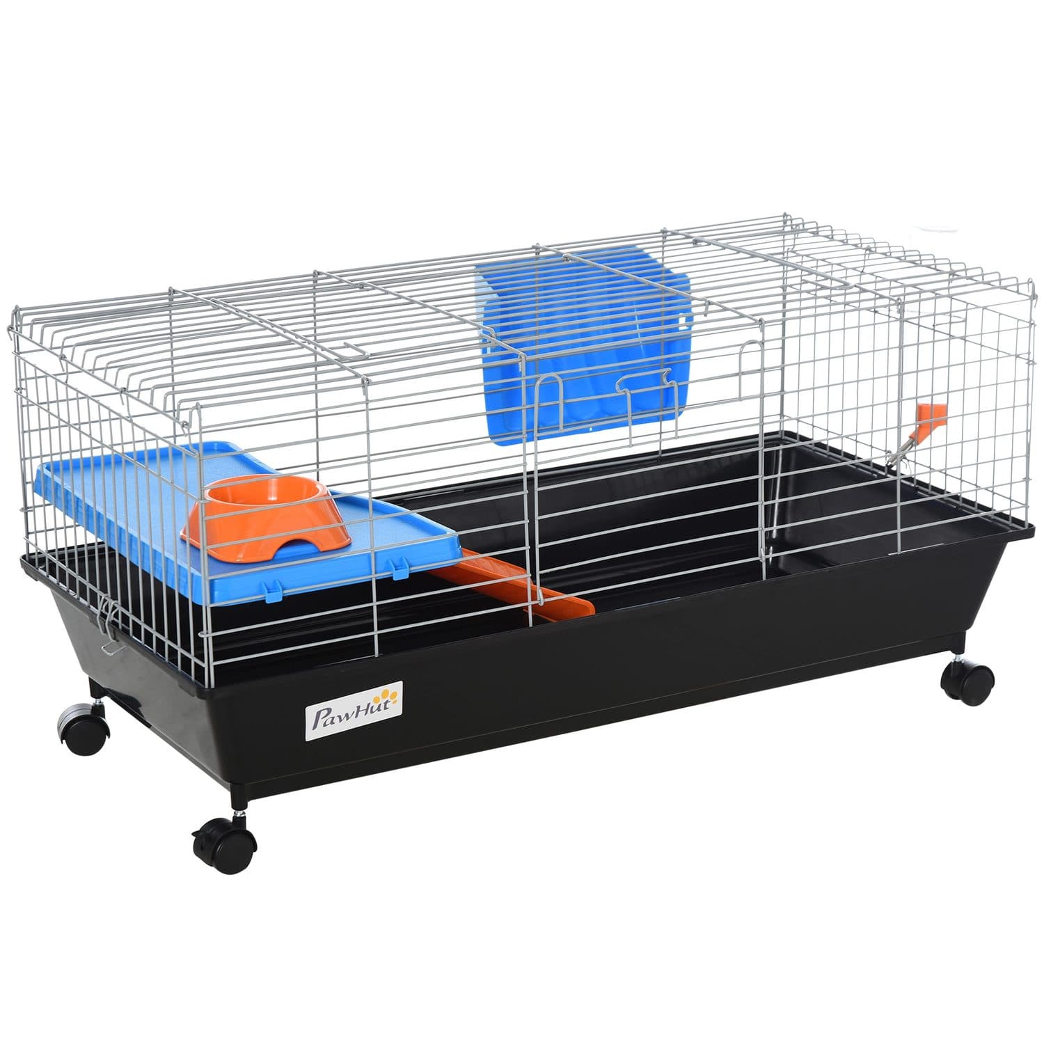 PawHut Rolling Small Animal Cage for Rats, Chinchillas & More