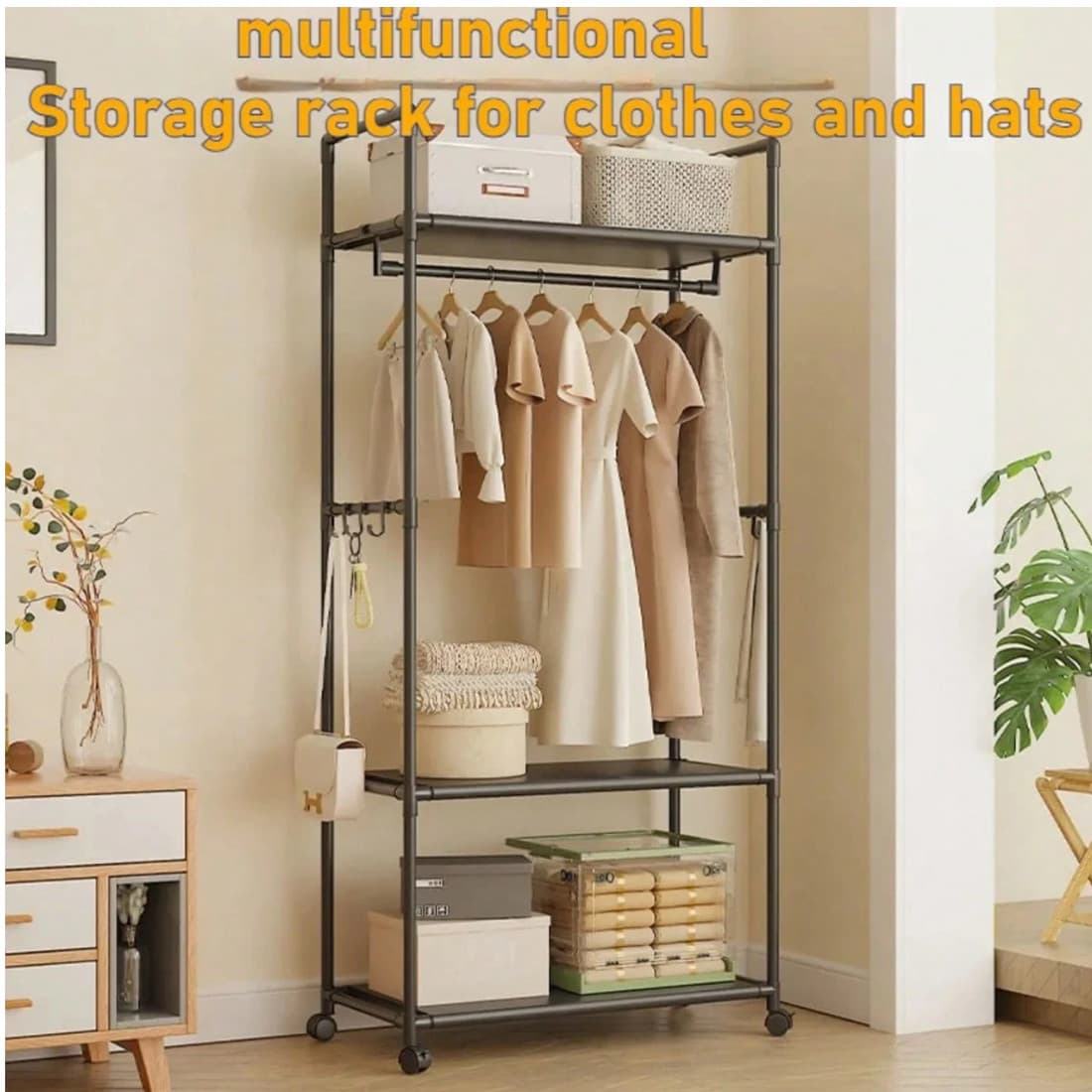 A Freestanding Clothes Rail with Shelves That Moves Where You Need It - image 5