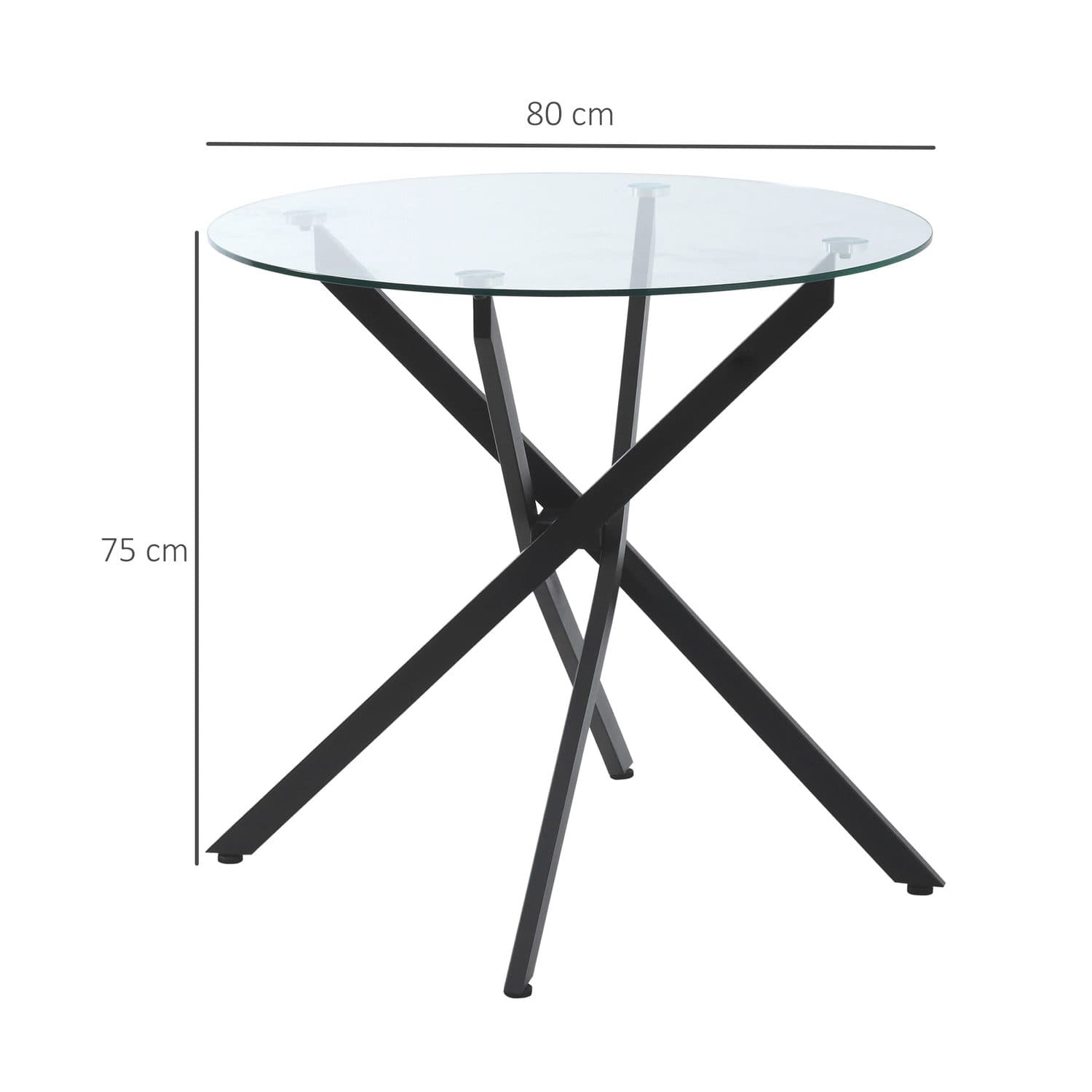 Modern Round Glass Table - image 5