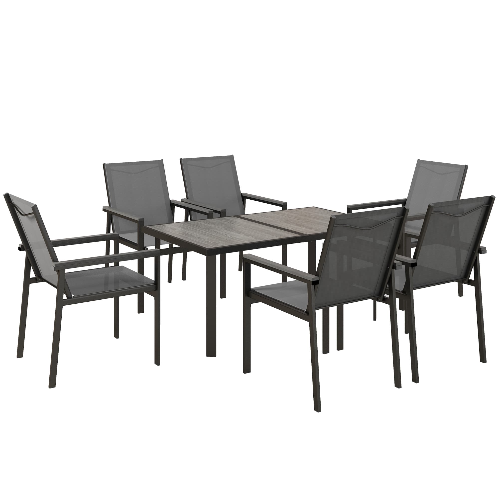 7-Piece Metal Dining Set