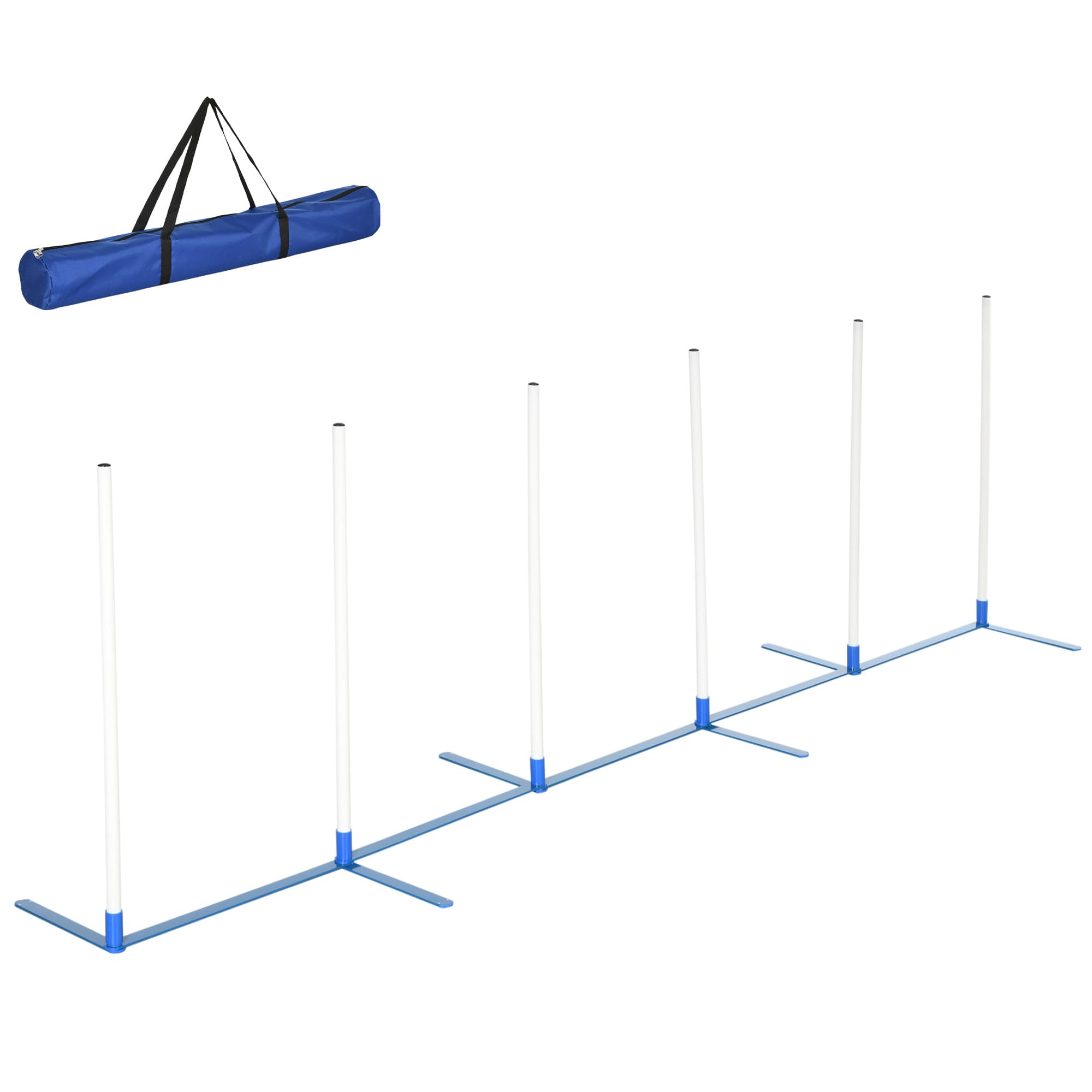 Adjustable Dog Agility Weave Pole Set