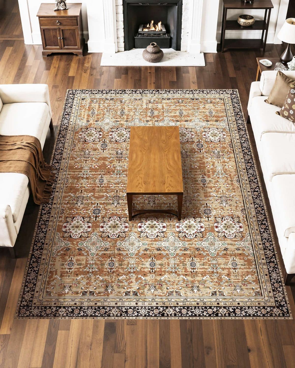 Washable Vintage Area Rug - image 1