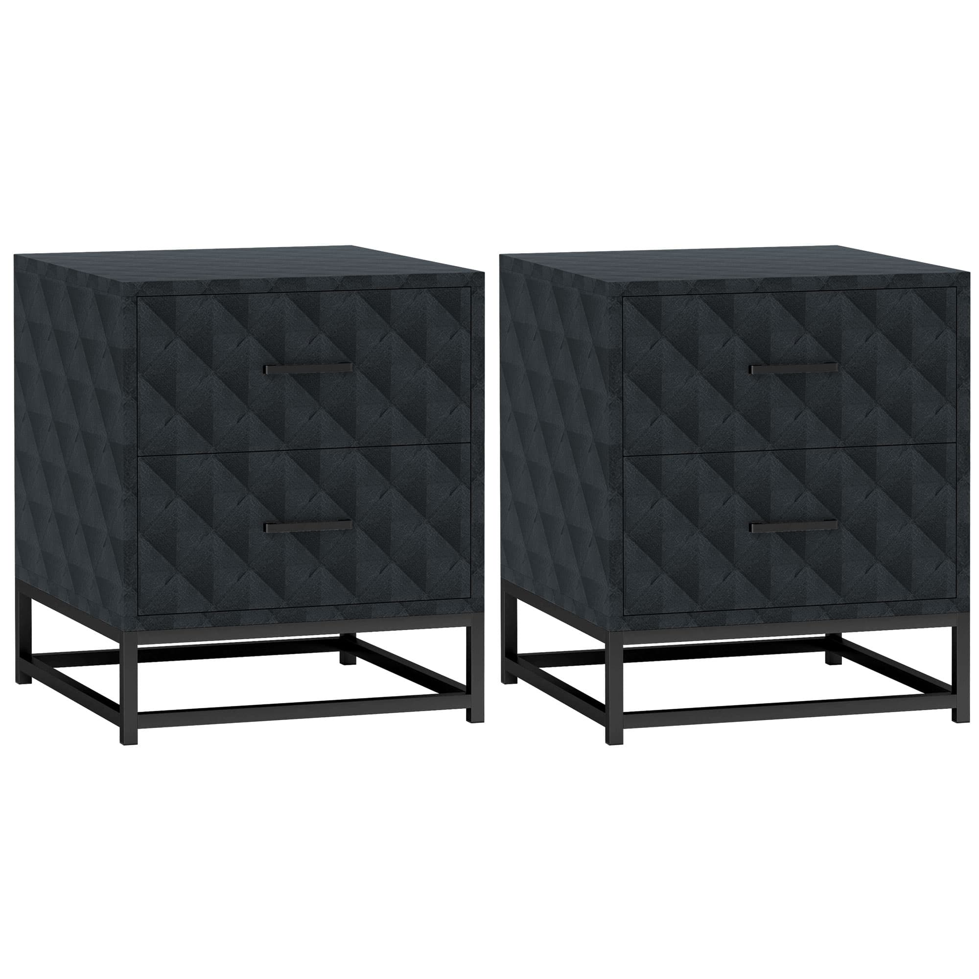 Modern Black Bedside Tables