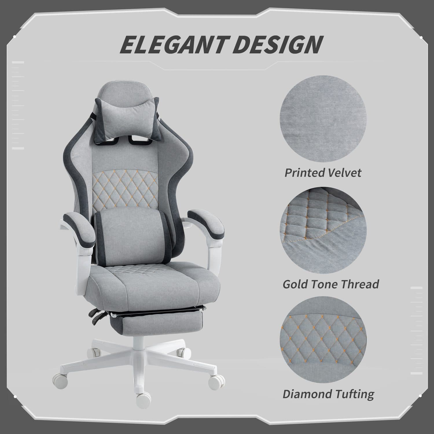 Velvet Ergonomic Gaming Chair - image 2