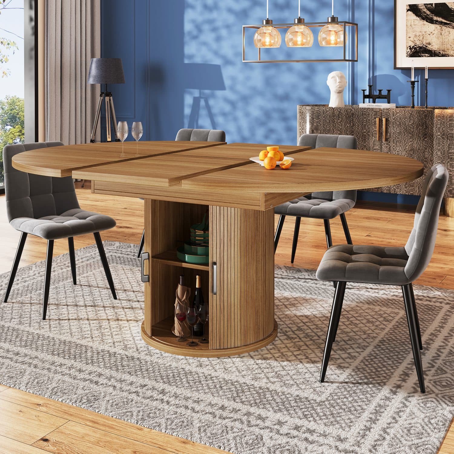 Extendable Walnut Dining Table - image 4