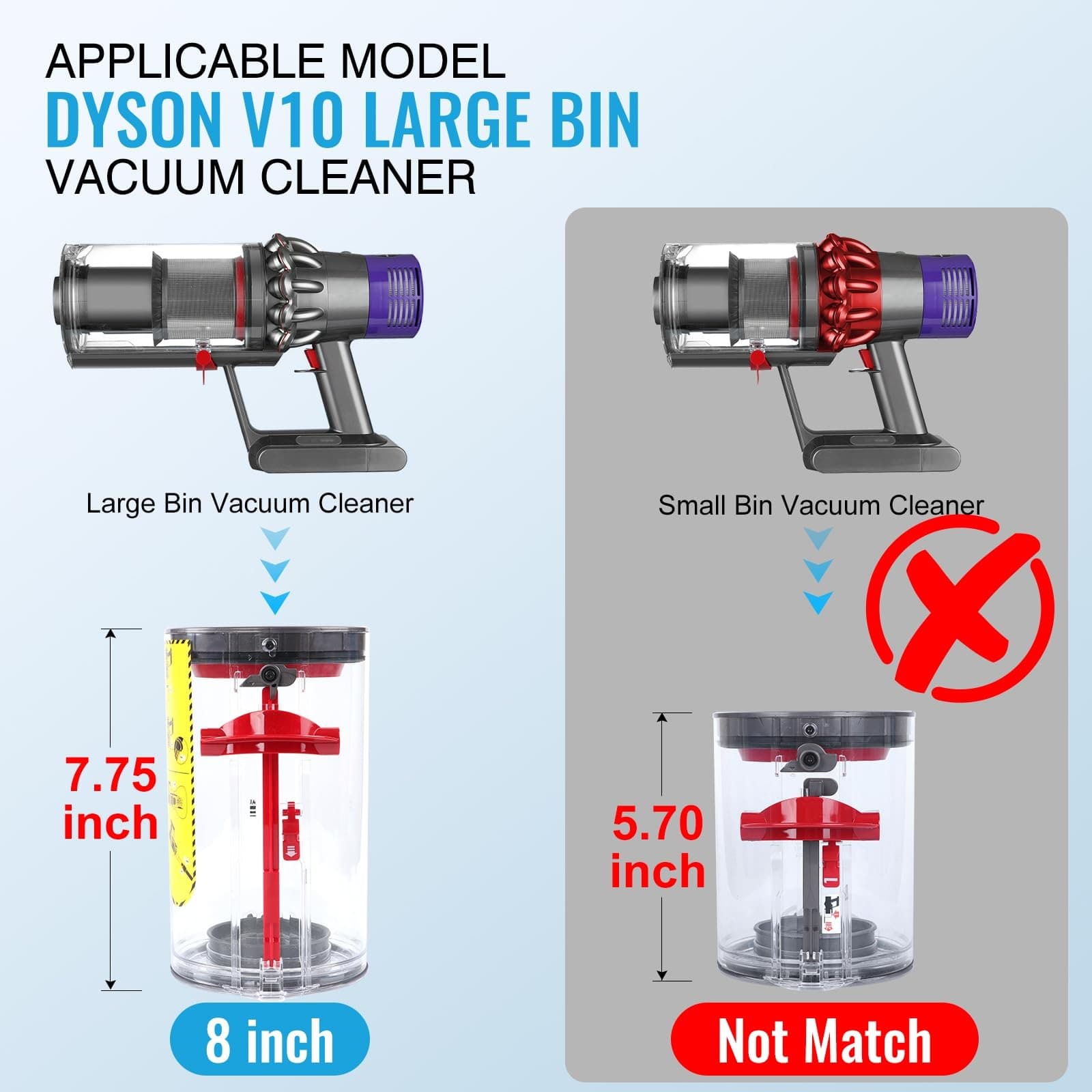 Replace Your V10 Dust Bin with a Larger Transparent Canister - image 3