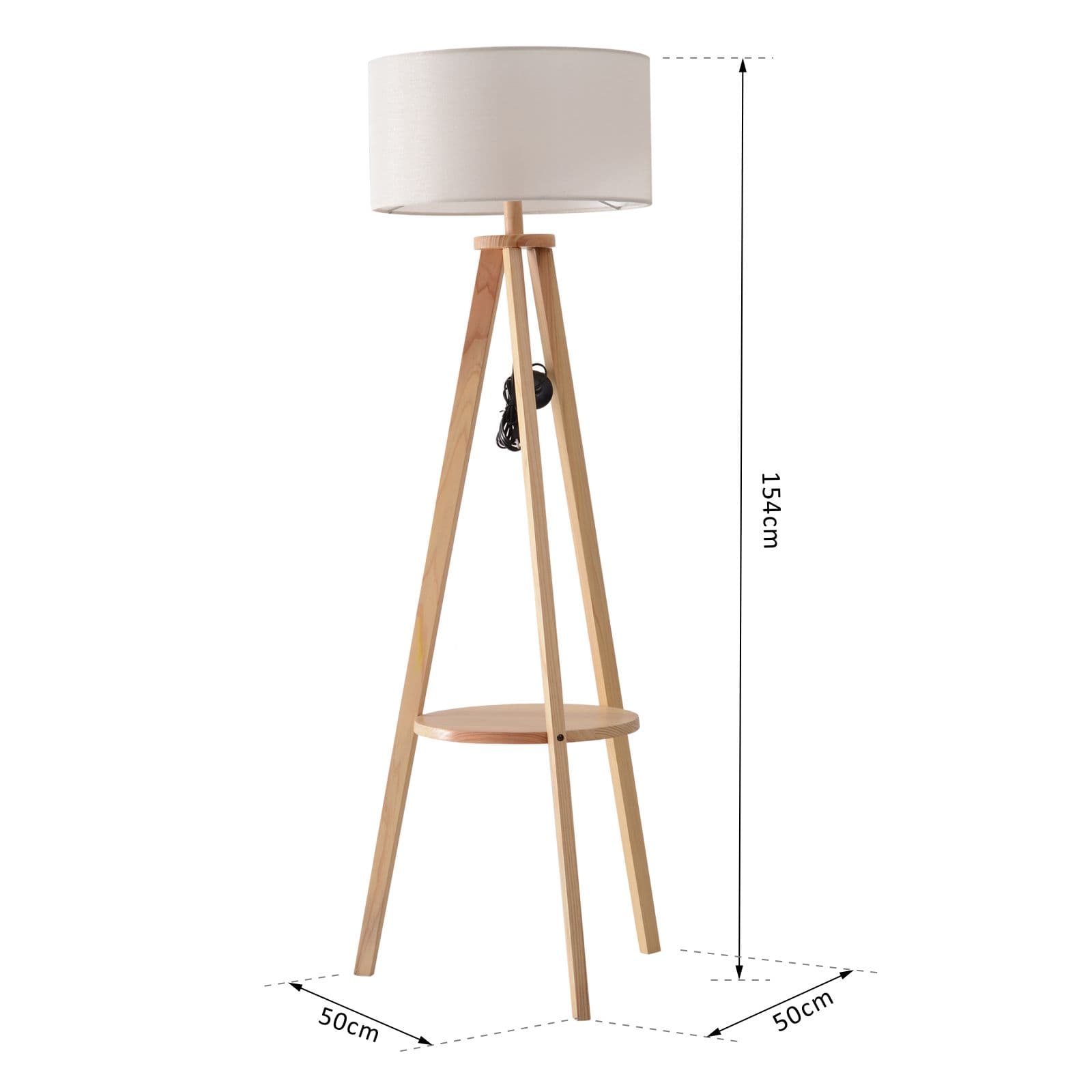 Cream Tripod Floor Lamp - image 5