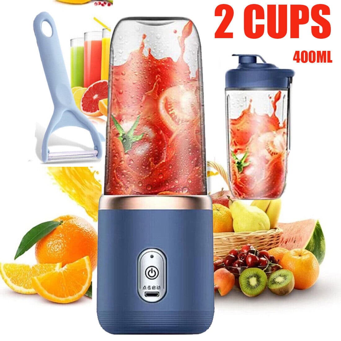 Blend and Go — USB-Rechargeable Personal Blender, 400ml