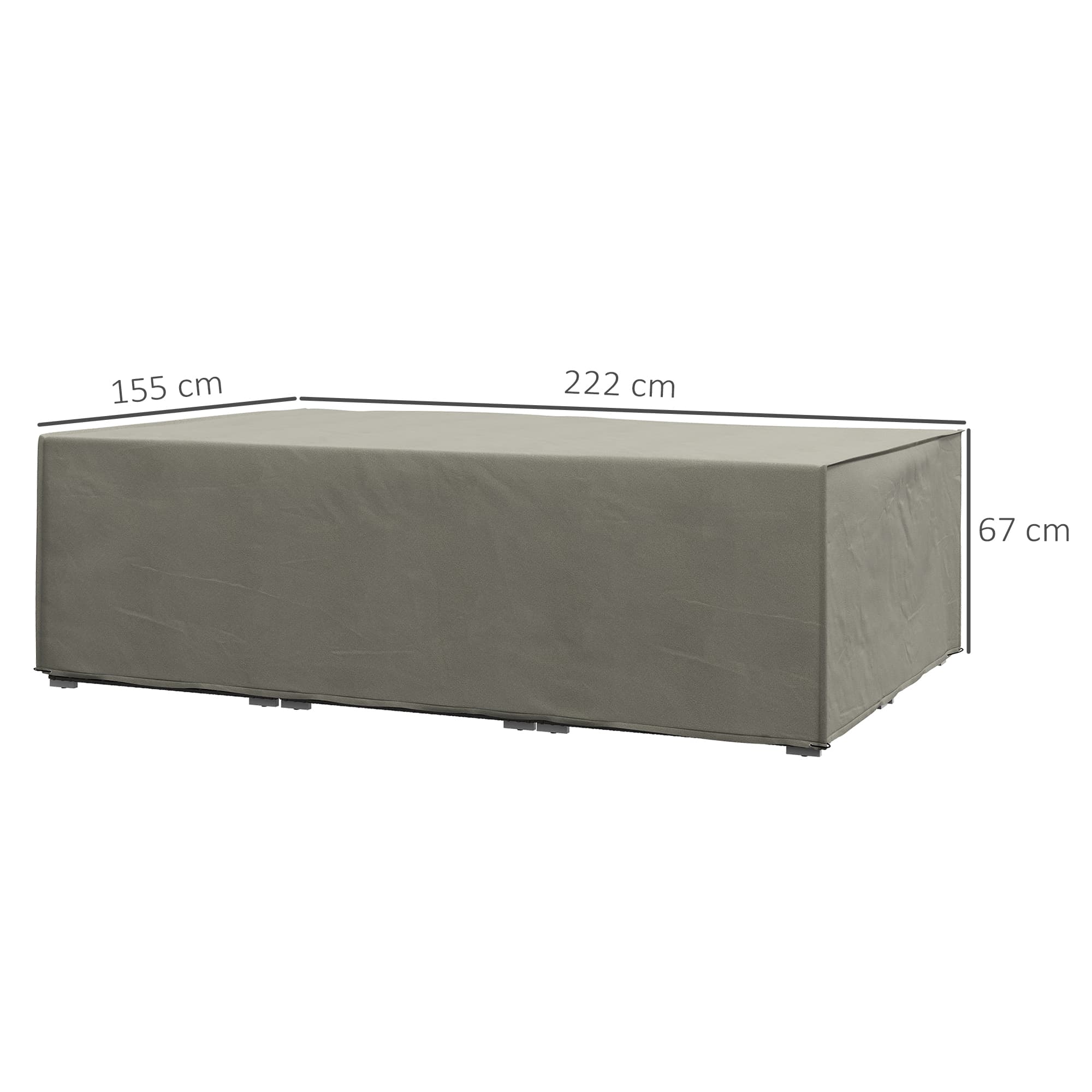 Grey Waterproof Cover for Large Outdoor Furniture - image 3