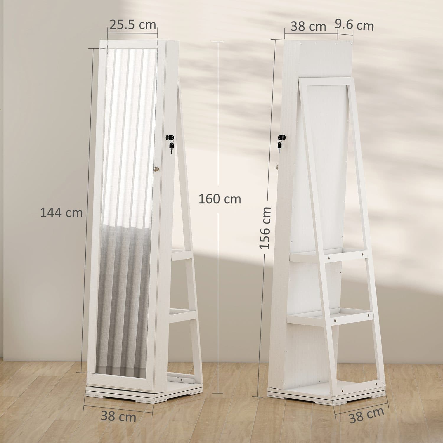 360° Swivel Jewellery Cabinet - image 5