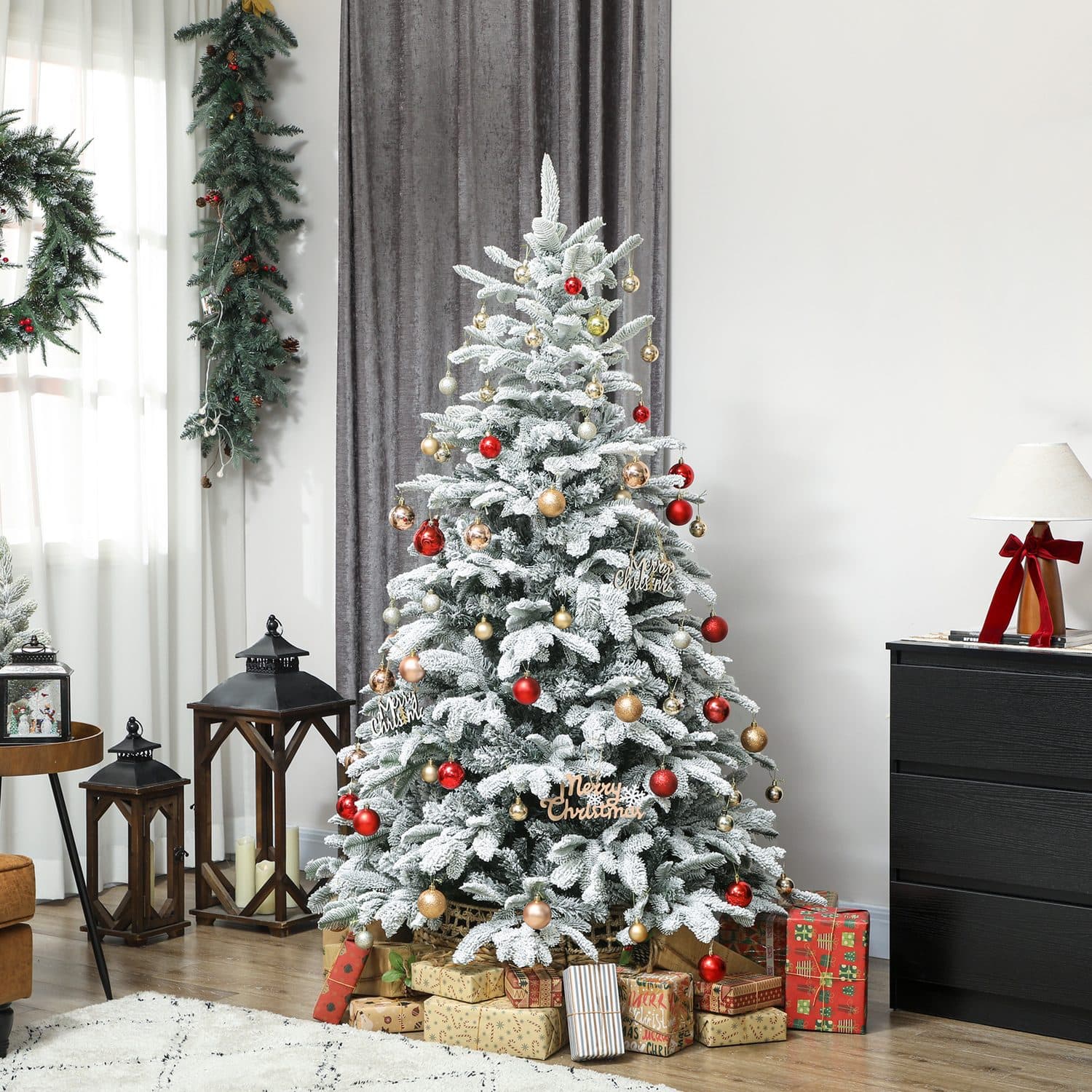 6ft Snowy Artificial Christmas Tree for a Magical Festive Home - image 4