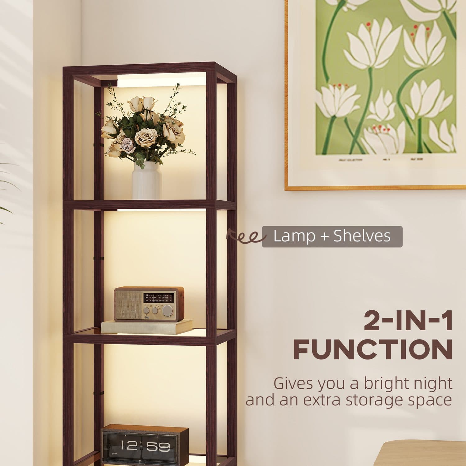 Dimmable Shelf Floor Lamp - image 2