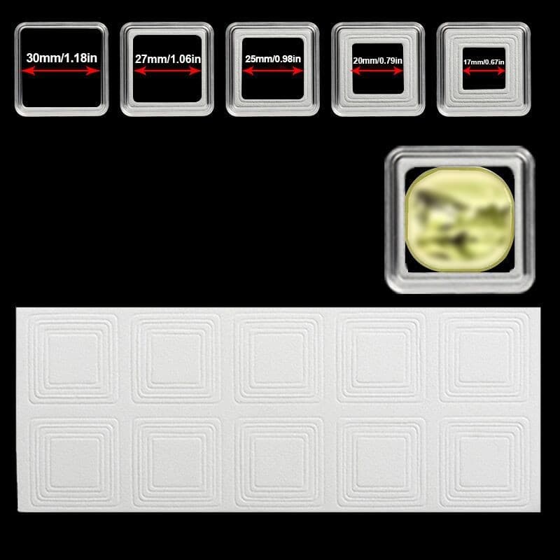 Clear Coin Capsule Storage Cases for Display - image 5