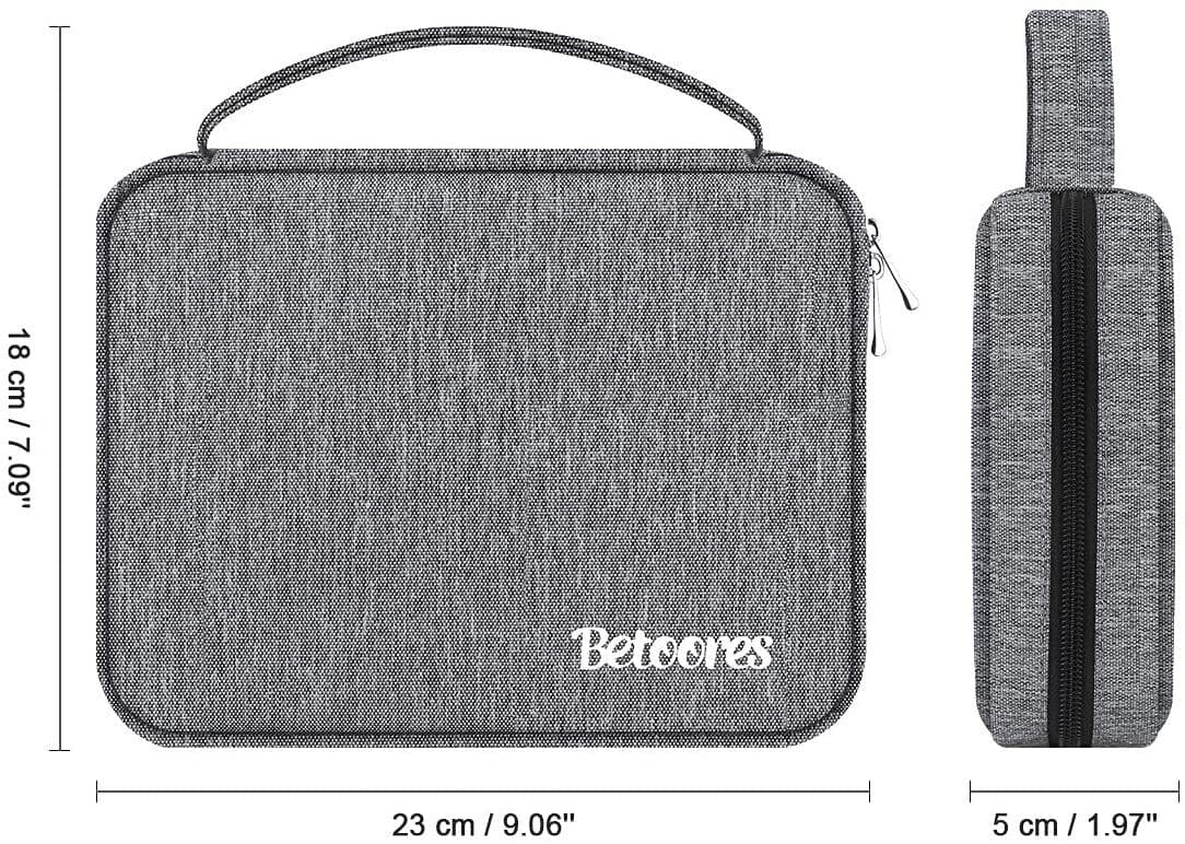 Grey Watch Band Organiser Travel Case
