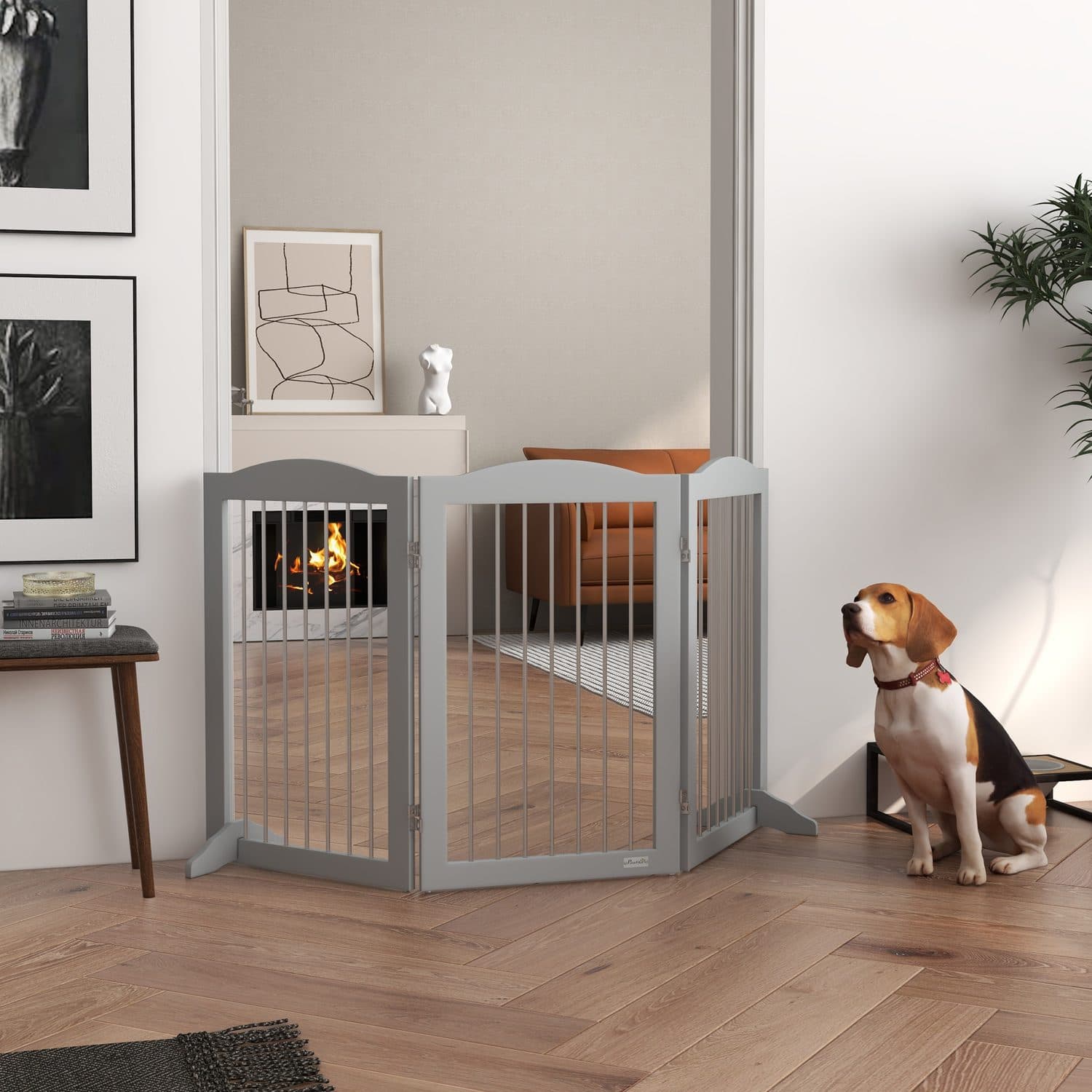 PawHut Foldable Dog Gate - image 2