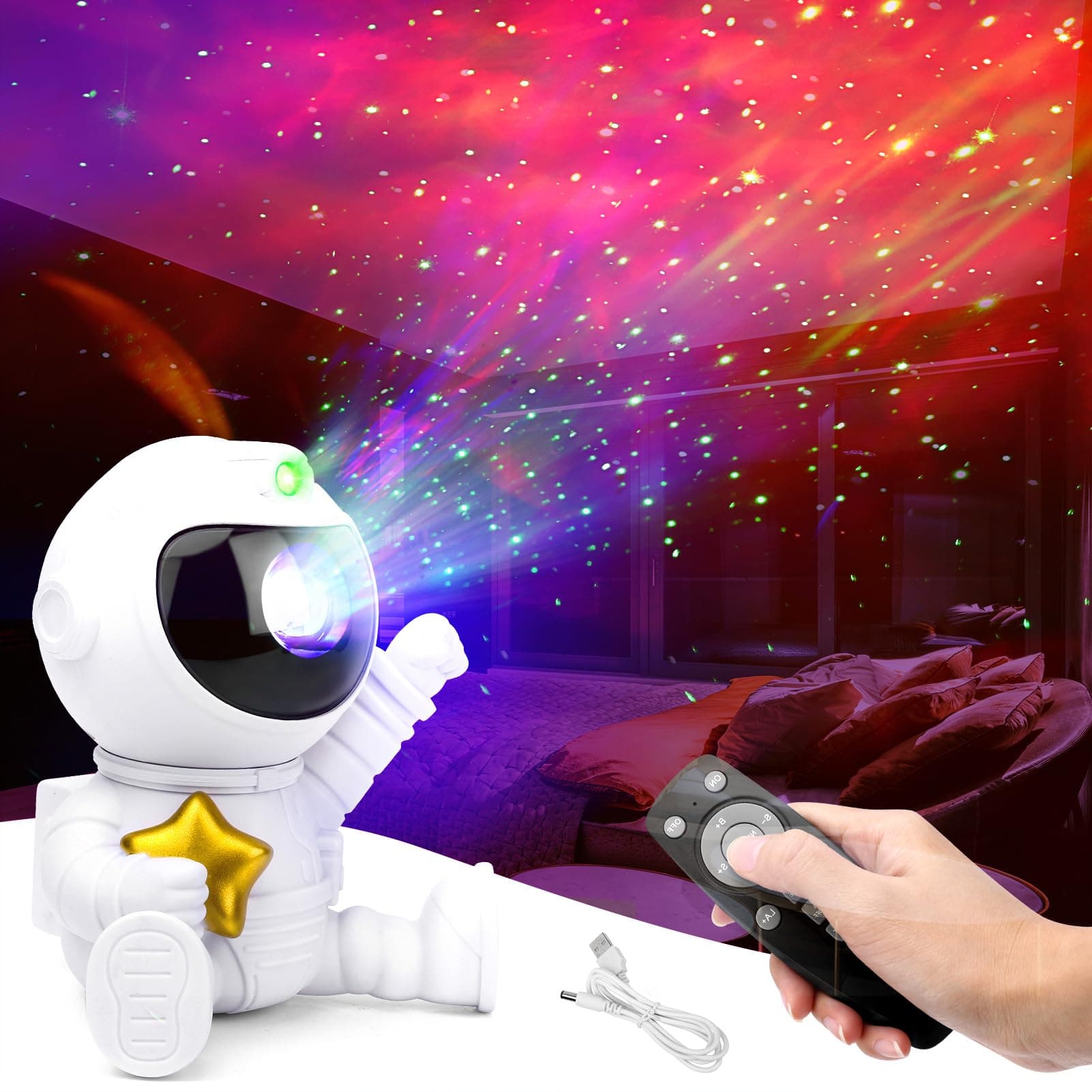 Astronaut Galaxy Projector for Colourful Night Light - Default