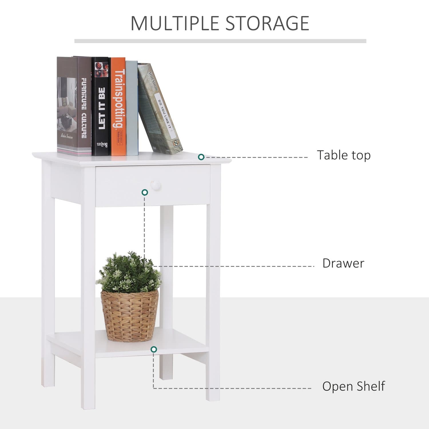 White Bedside Tables - image 4