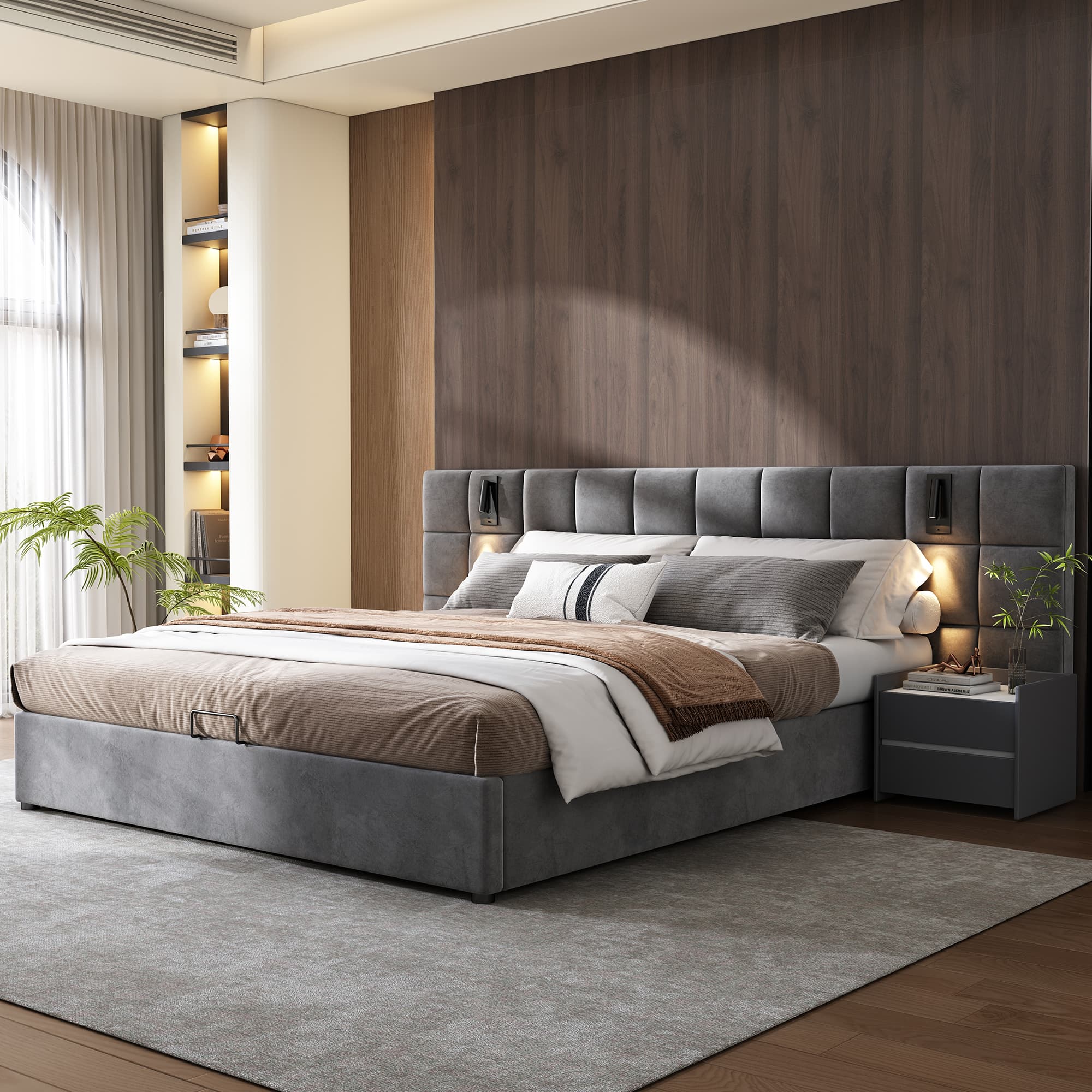 Velvet Double Bed - image 1