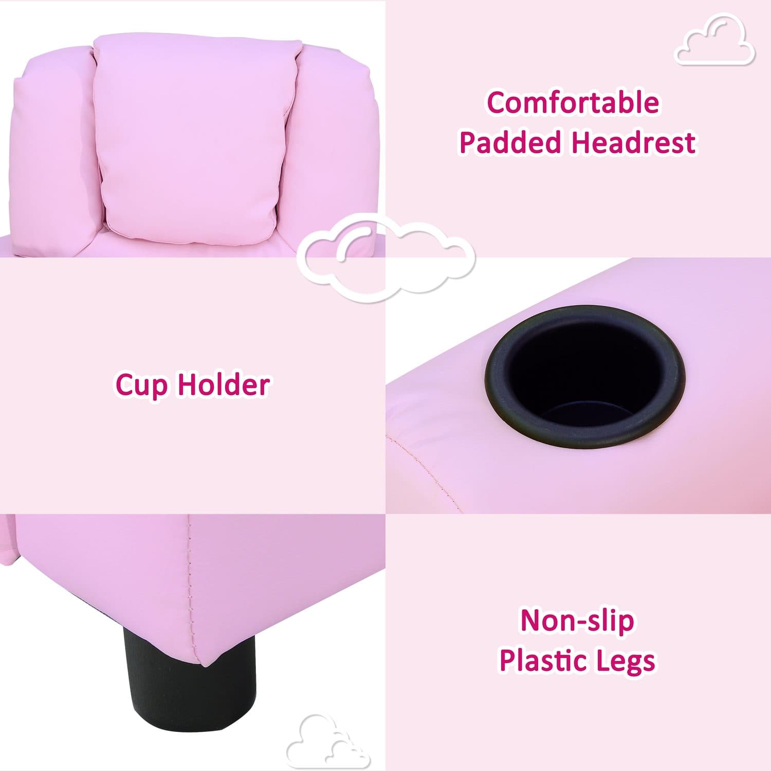 Pink Kids Recliner Chair - image 2