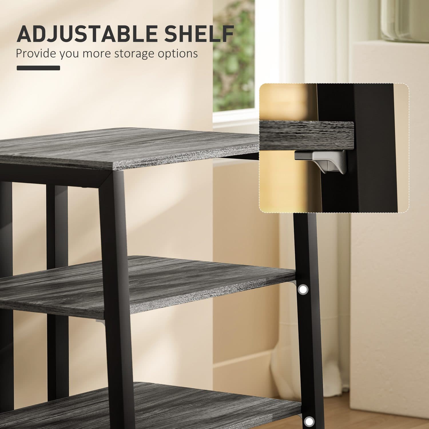 Keep your HiFi kit tidy with this 4-shelf media stand - image 2