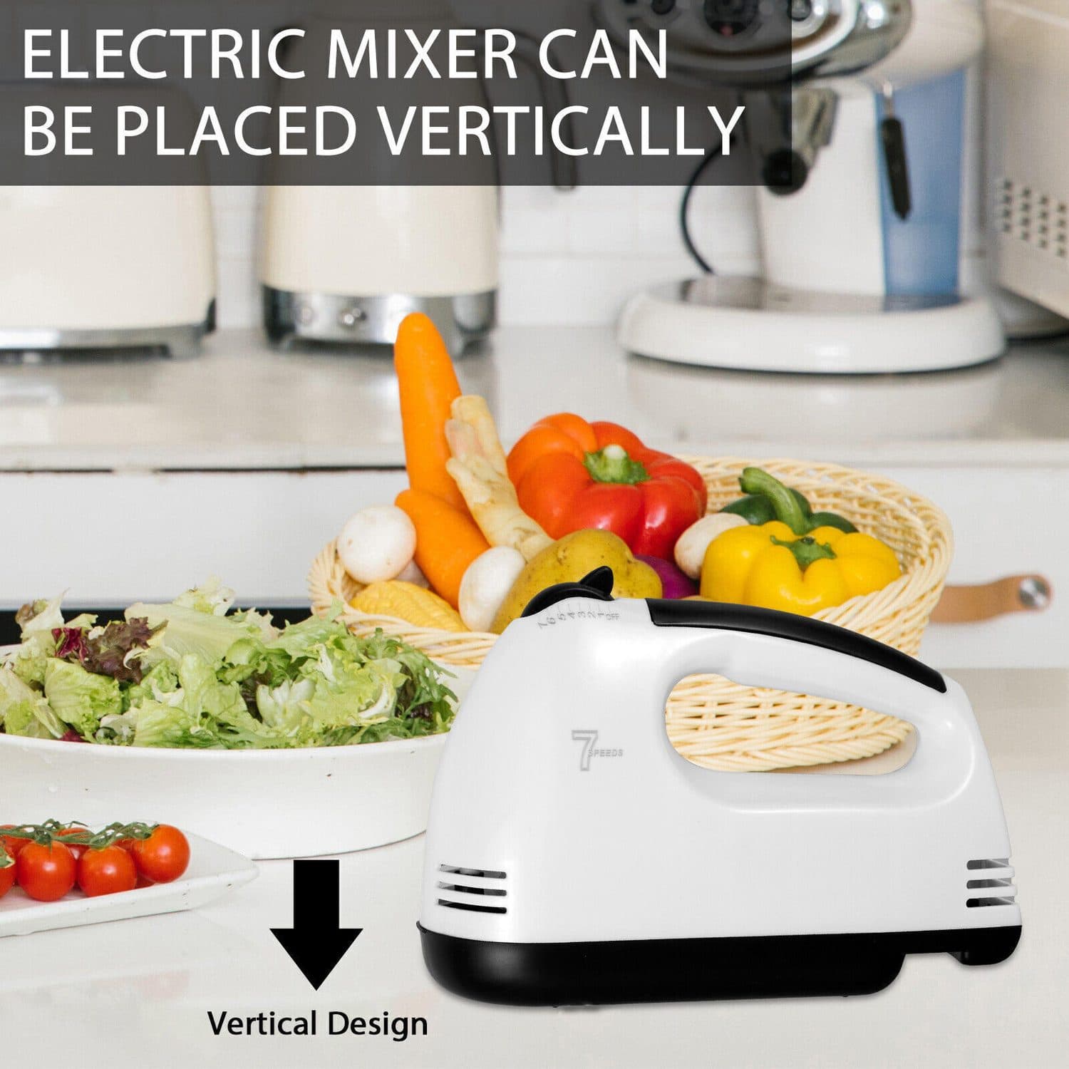 7 Speed Electric Hand Mixer for Baking Prep - image 9